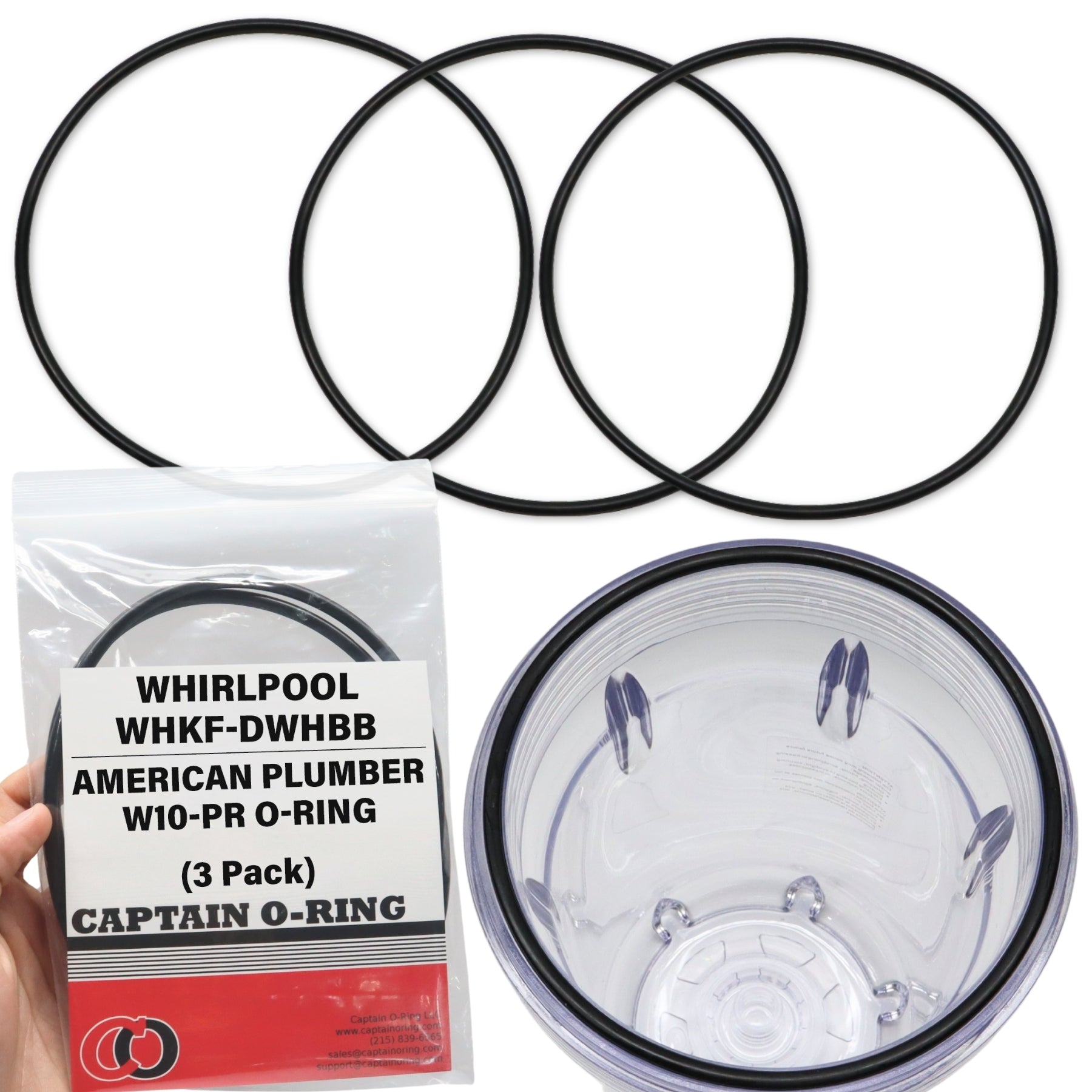 Whirlpool WHKF-DWHBB & American Plumber W10-PR (3 Pack) – Captain