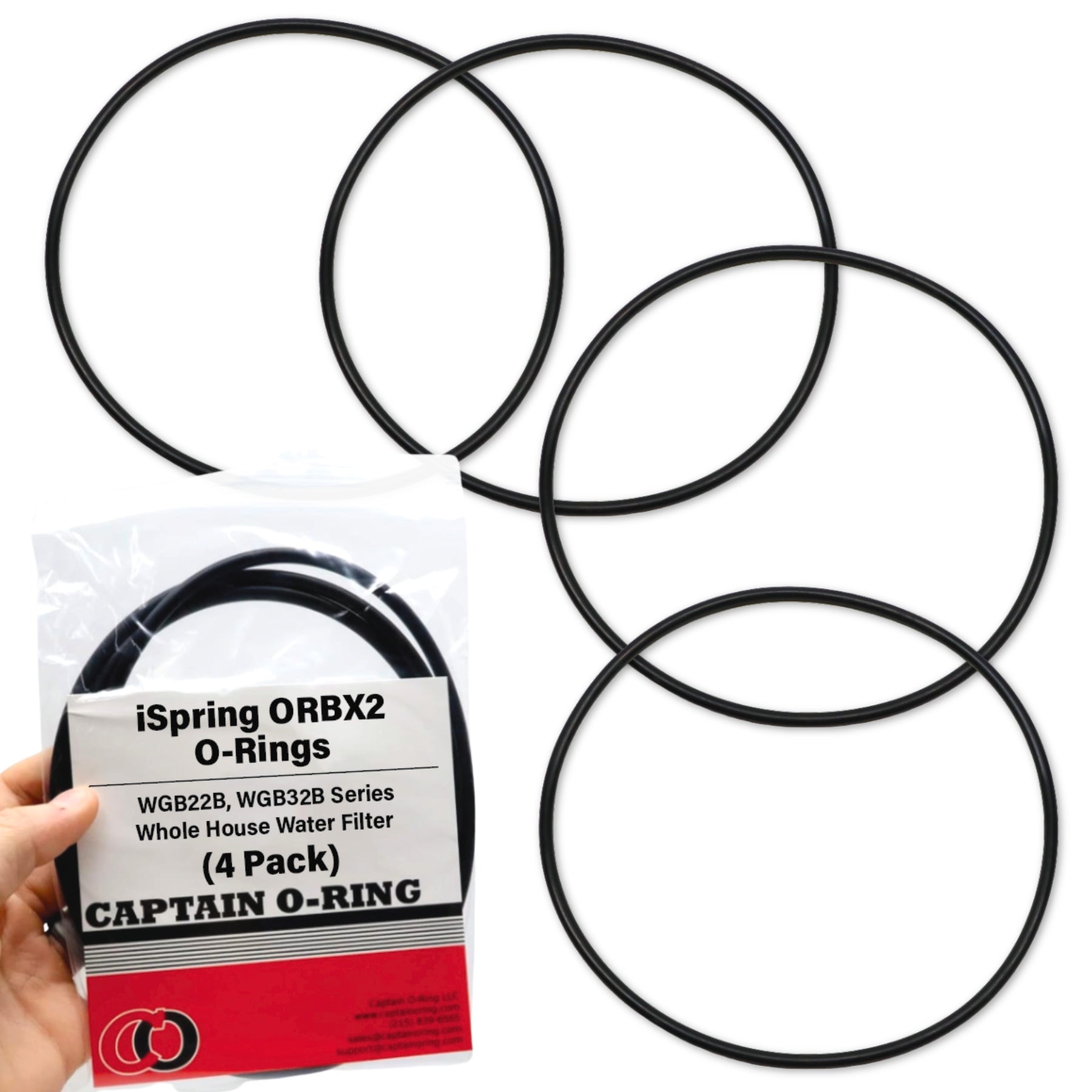 ORBX2 O-Rings for iSpring WGB22B, WGB32B Series Whole House Water Filter (4 Pack) ORBX2 O-Rings for iSpring WGB22B, WGB32B Series Whole House Water Filter (4 Pack)