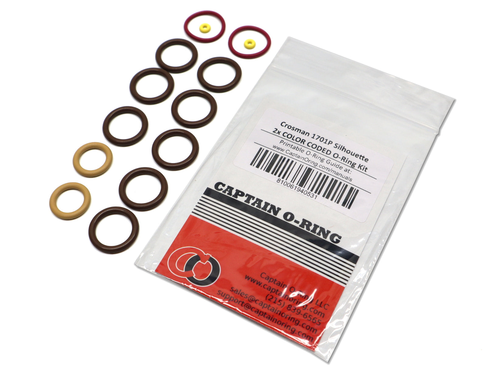 Replacement O-Ring Kit for Crosman 1720T Target PCP Pistol (.177