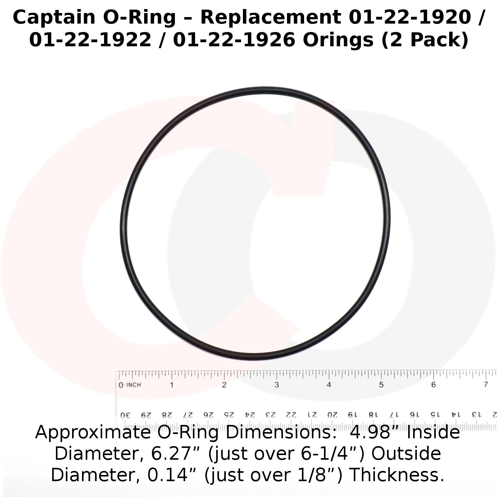 01-22-1920 / 01-22-1922 / 01-22-1926 Orings for KING Frog, Sani-King 910 920 930 Feeders (2 pack)