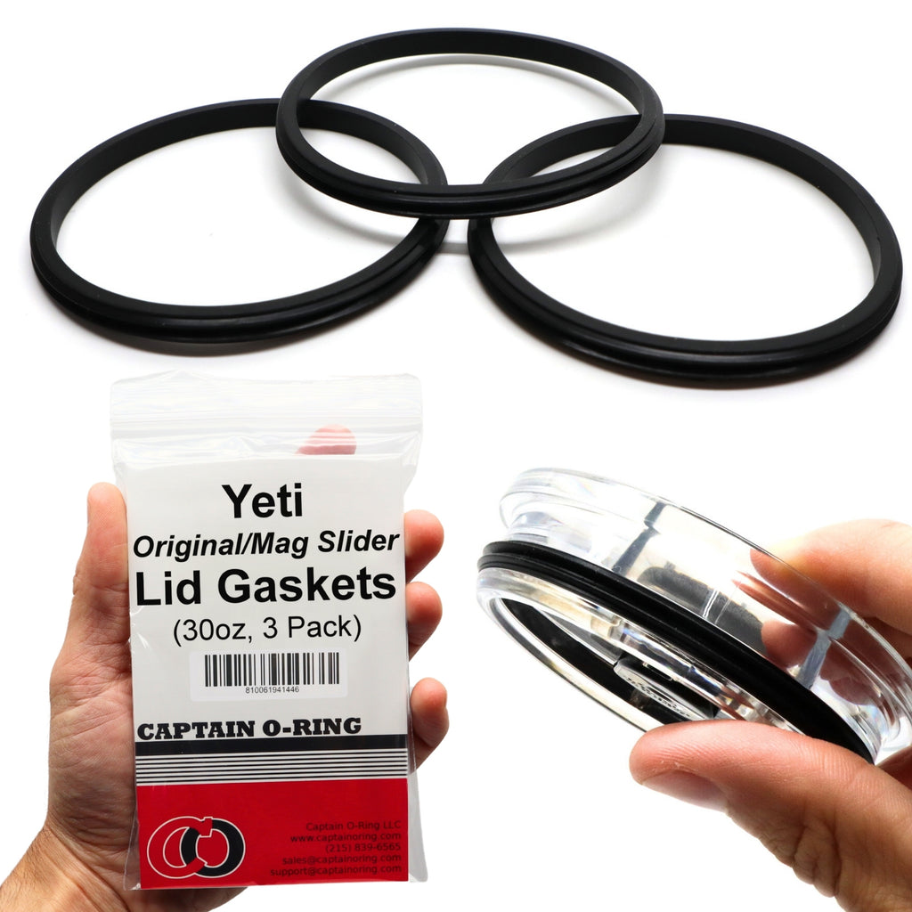 Yeti Lid Seal Gaskets for Magslider & Original Rambler Insulated Tumbler Mugs (3 Pack)