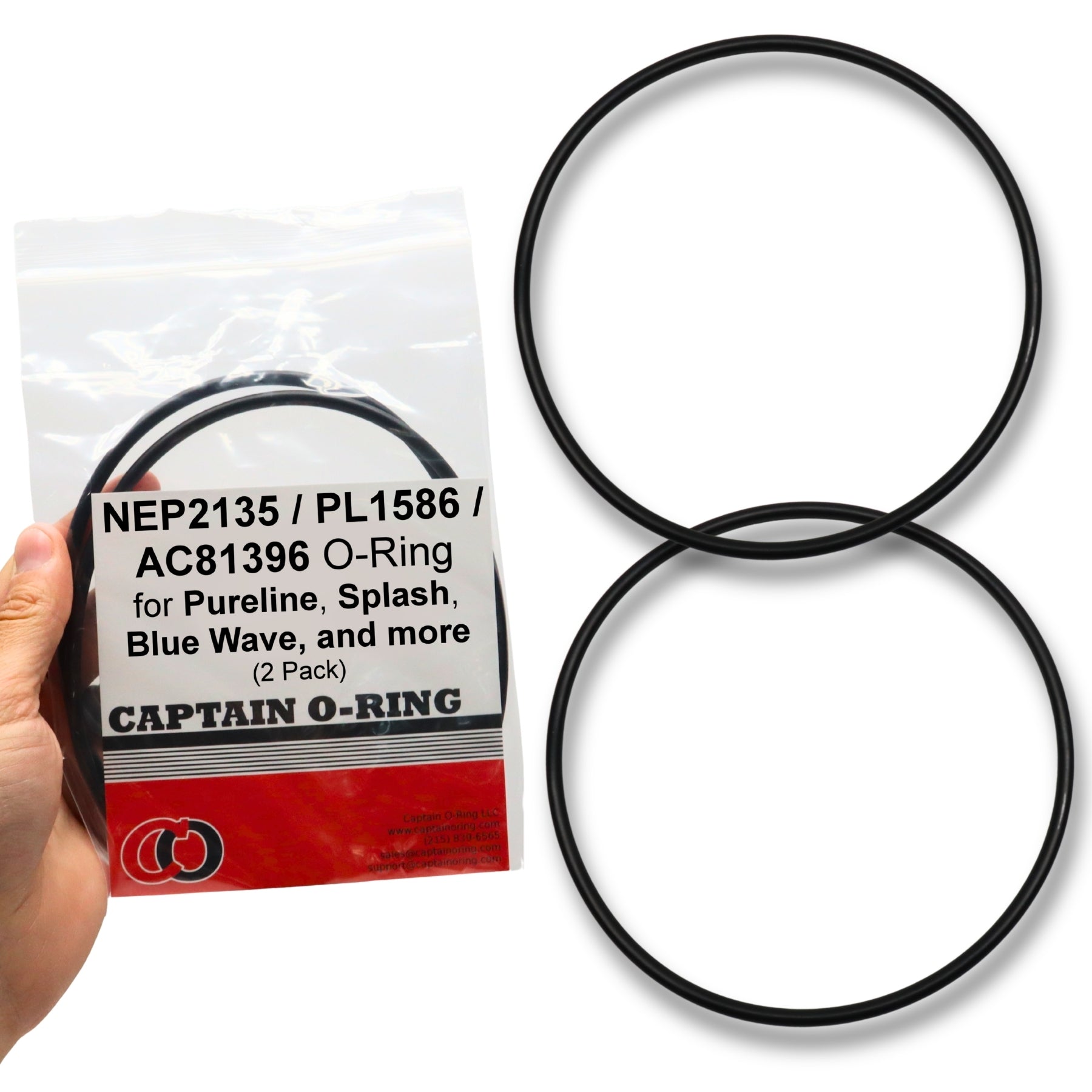 PL1589 / AC81892 Pump Housing O-Rings for Pureline Blue Torrent, Splash, Blue Wave, and more (2 Pack)