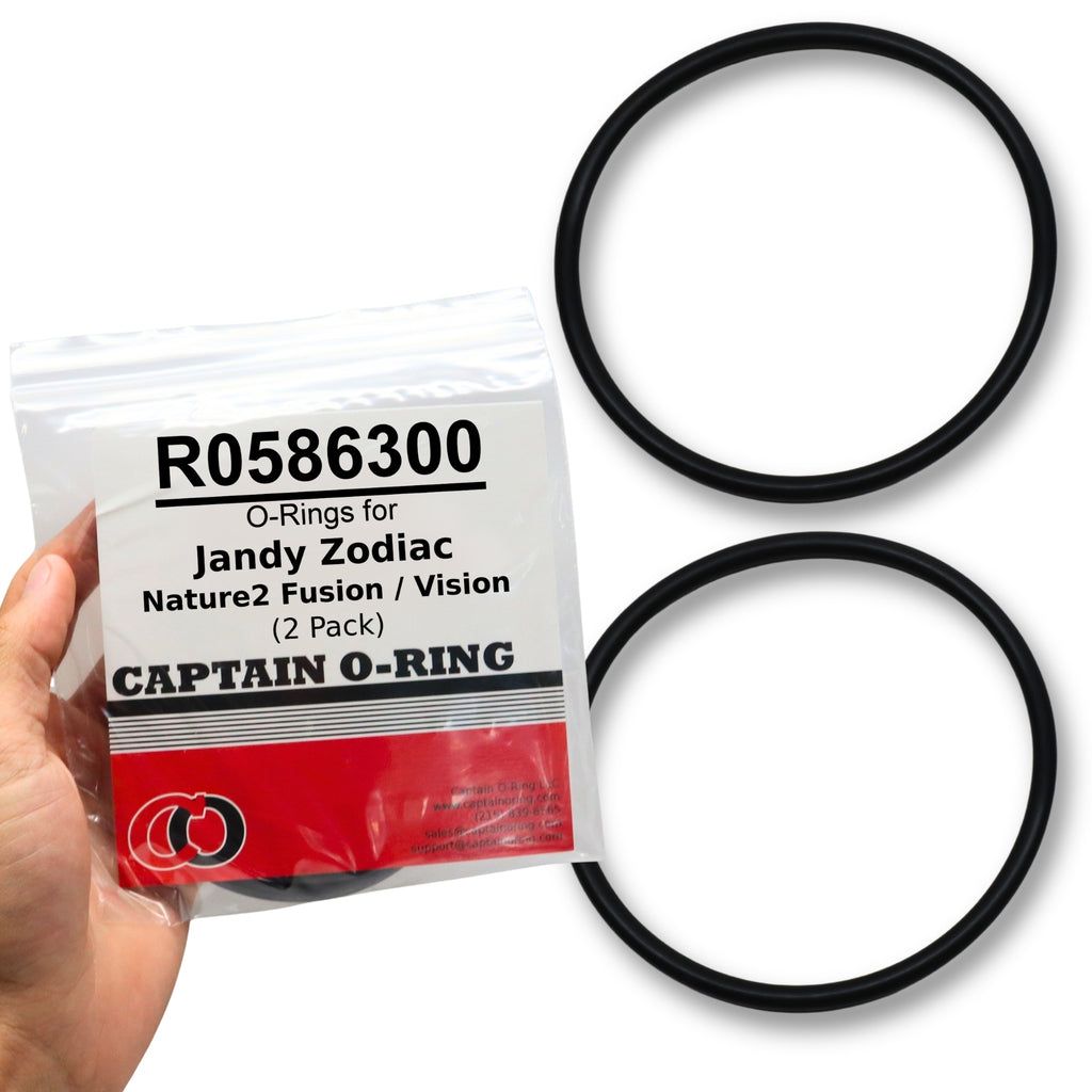 R0586300 Collar O-Rings for Jandy Zodiac Nature 2 Fusion / Vision Sanitizer (2 Pack)