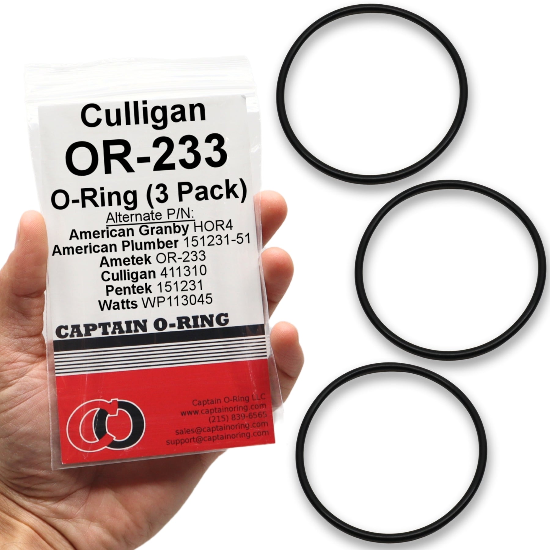 Captain O-Ring – Replacement OR-233 O-Rings for Culligan US-600(A), SY ...