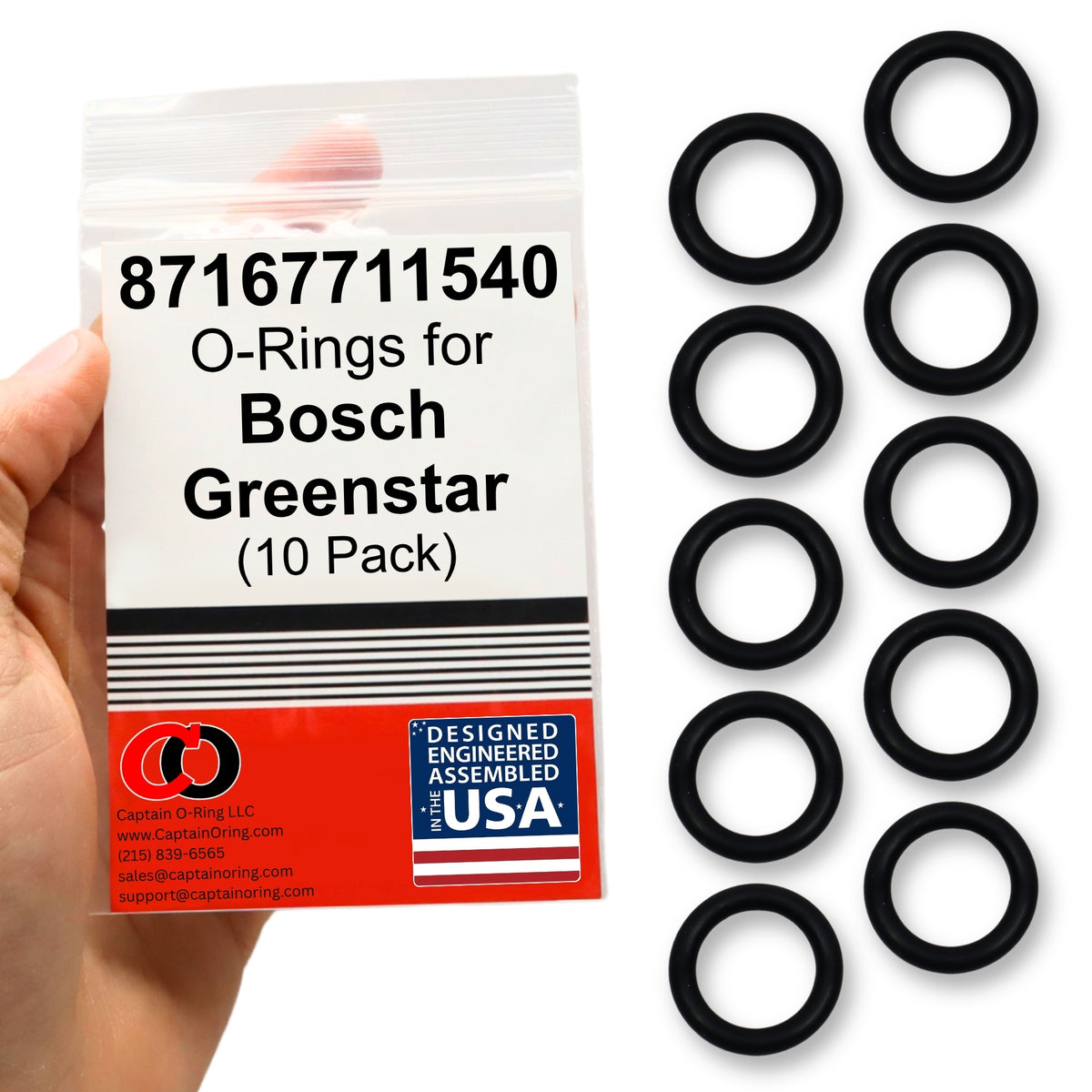 87167711540 O-Rings for Bosch 17X4 (10 Pack)