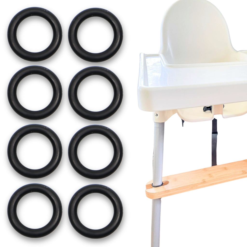 O-Rings for IKEA Antilop Baby High Chair Footrest (8 Pack)