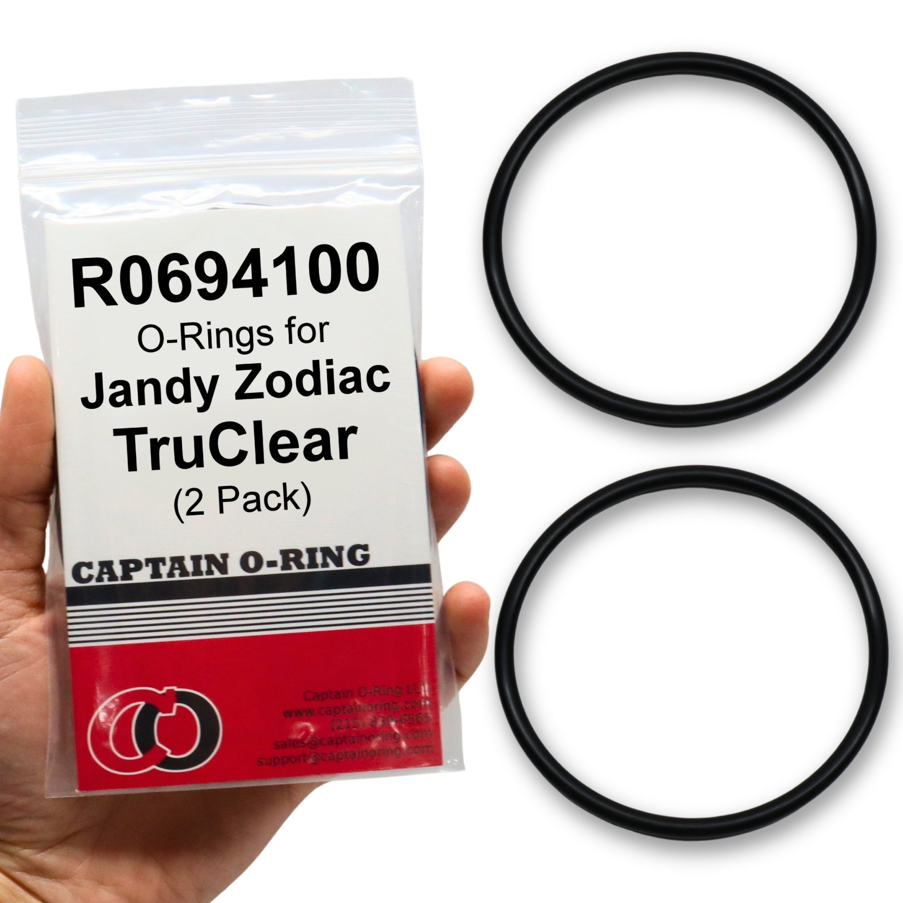 R0694100 O-Rings for Zodiac Jandy Pro Series TruClear Chlorinator (2 Pack)