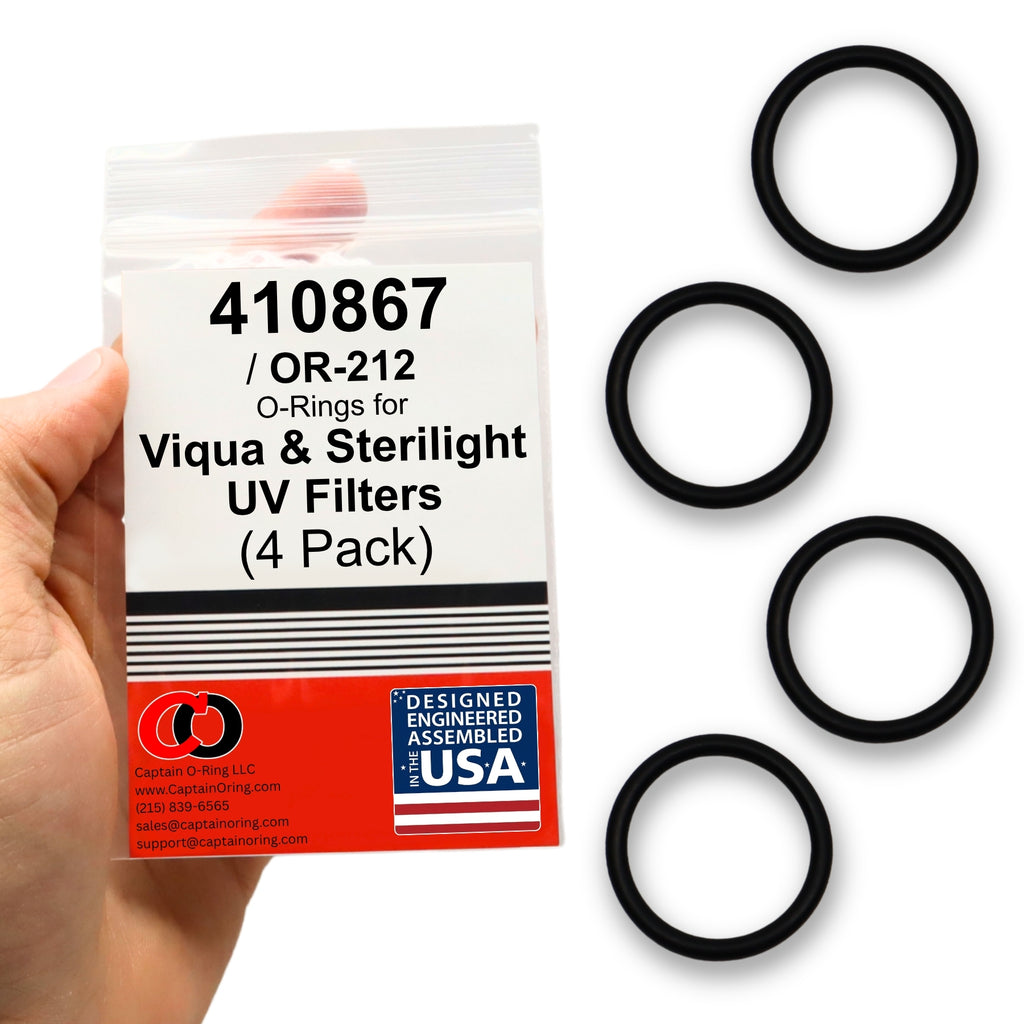 410867 OR-212 O-Ring for Viqua Sterilight UV Quartz Sleeve (4 Pack)