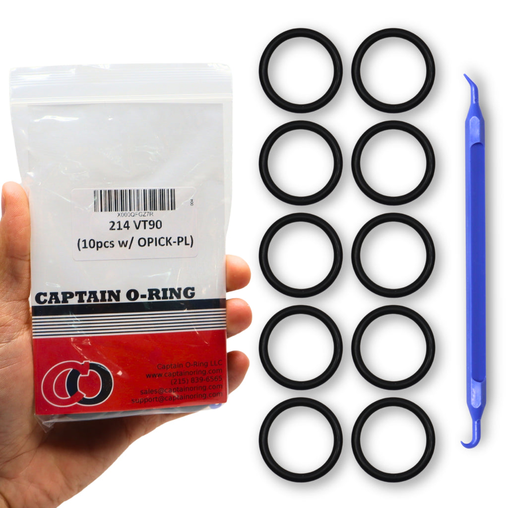SCUBA O-RIngs - 10pcs Viton/FKM O-Ring + Pick Tool [Select O-Ring Size]