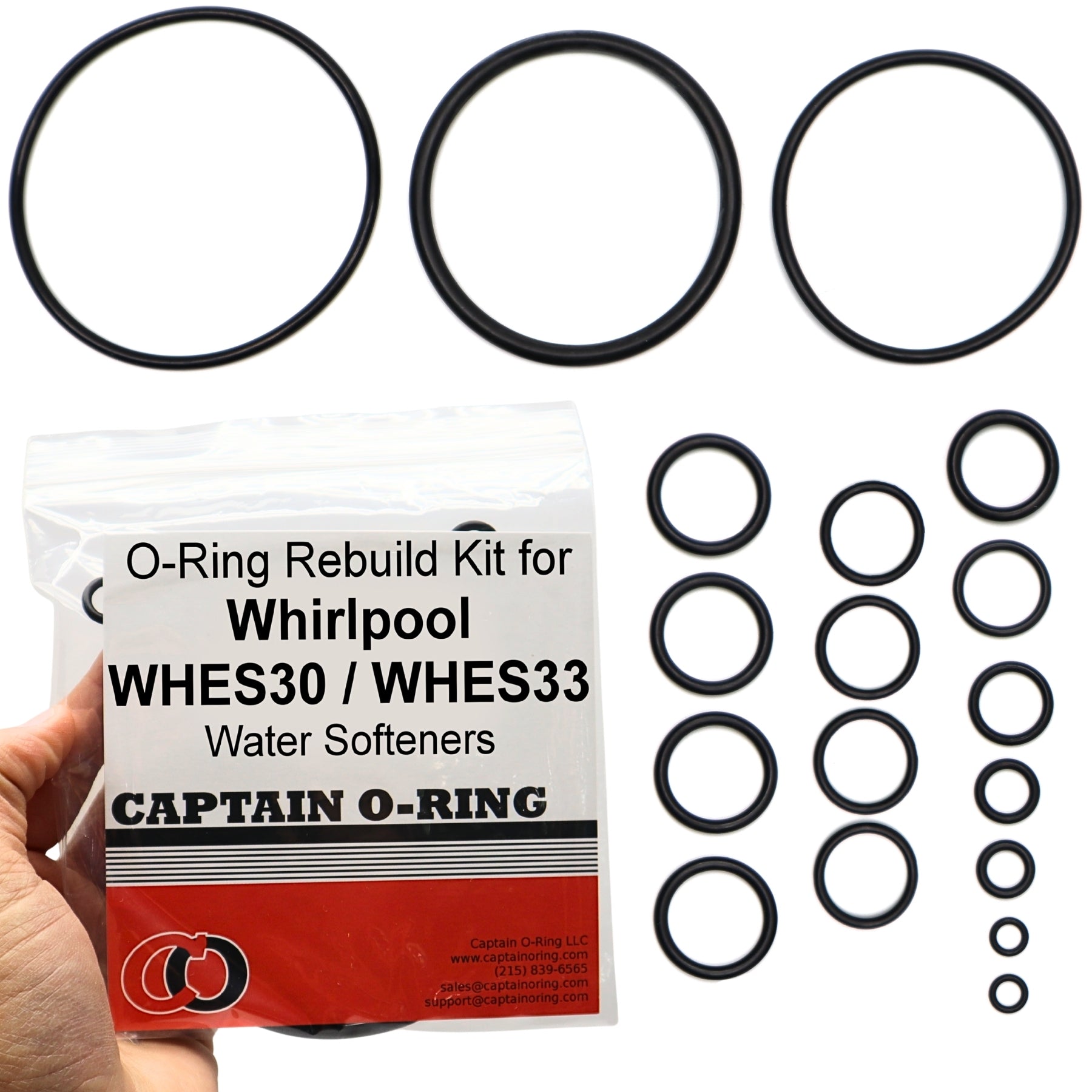 O-Ring Kit for Whirlpool WHES30 / WHES33 Water Softener