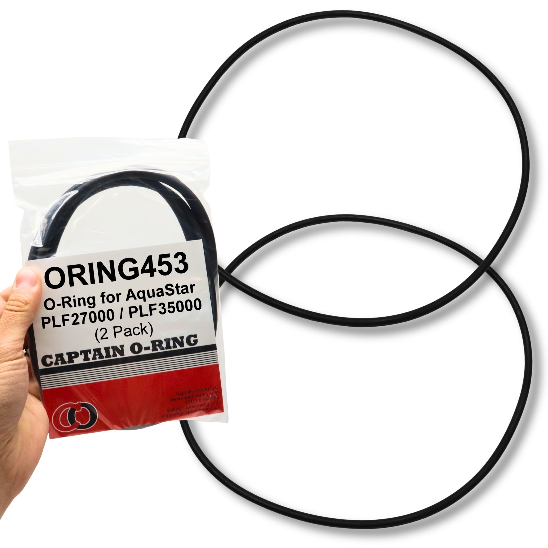 ORING453 Lid O-Ring for AquaStar PLF27000 and PLF35000 Pipeline Filters (2 Pack)