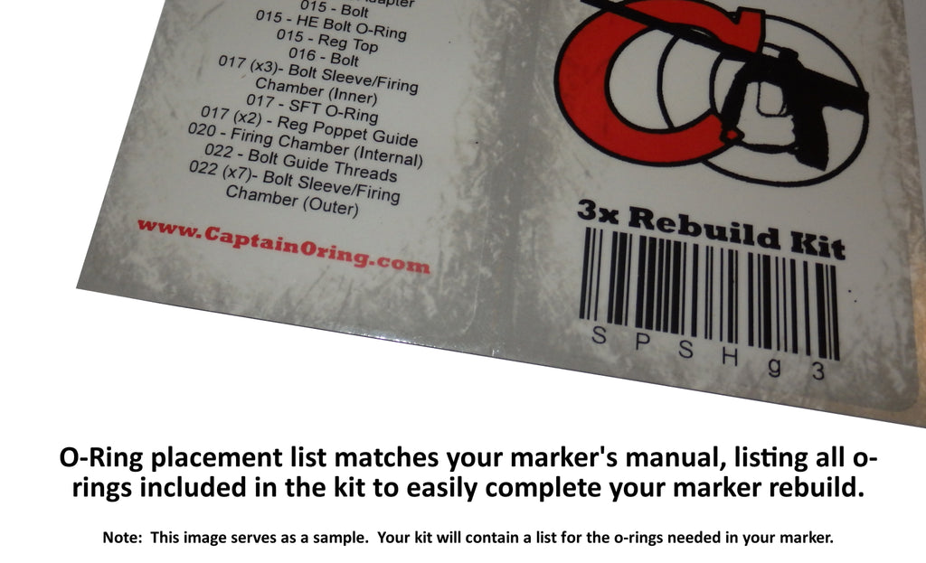 Spyder 09/10 - COLOR CODED O-Ring Kit [Select 3x Bag/ 5x Box]