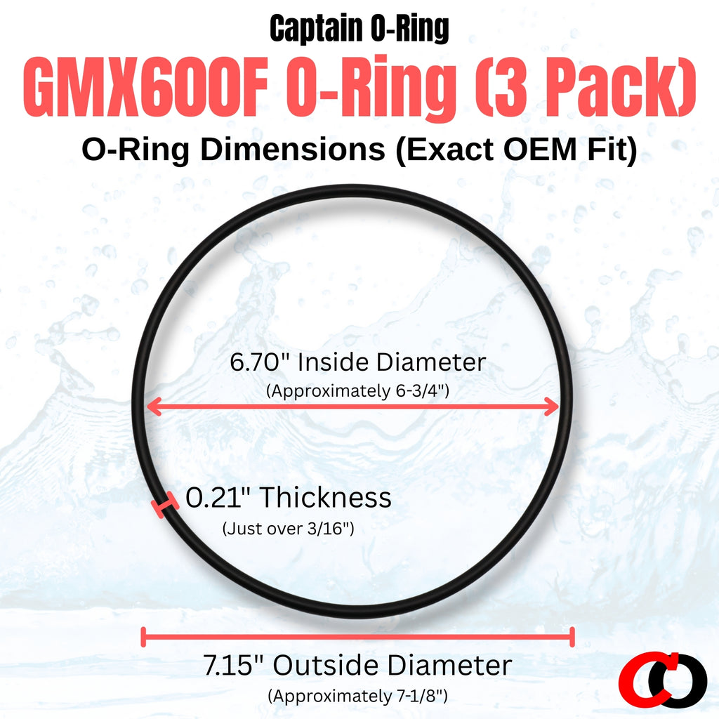 Hayward GMX600F O-Rings for Pro Series Sand Filters S140T, S144T, S180T, S210T, S220T, S244T (3 Pack)