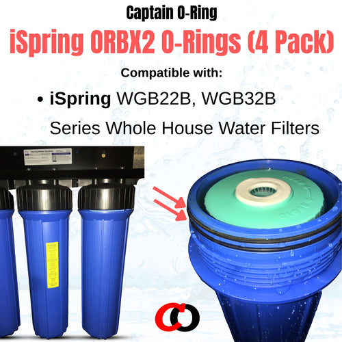 ORBX2 O-Rings for iSpring WGB22B, WGB32B Series Whole House Water Filter (4 Pack) ORBX2 O-Rings for iSpring WGB22B, WGB32B Series Whole House Water Filter (4 Pack)