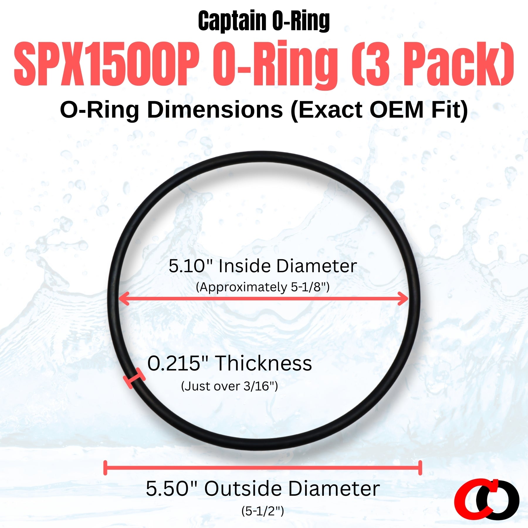 Hayward  SPX1500P Strainer Cover O-Ring (3 Pack)