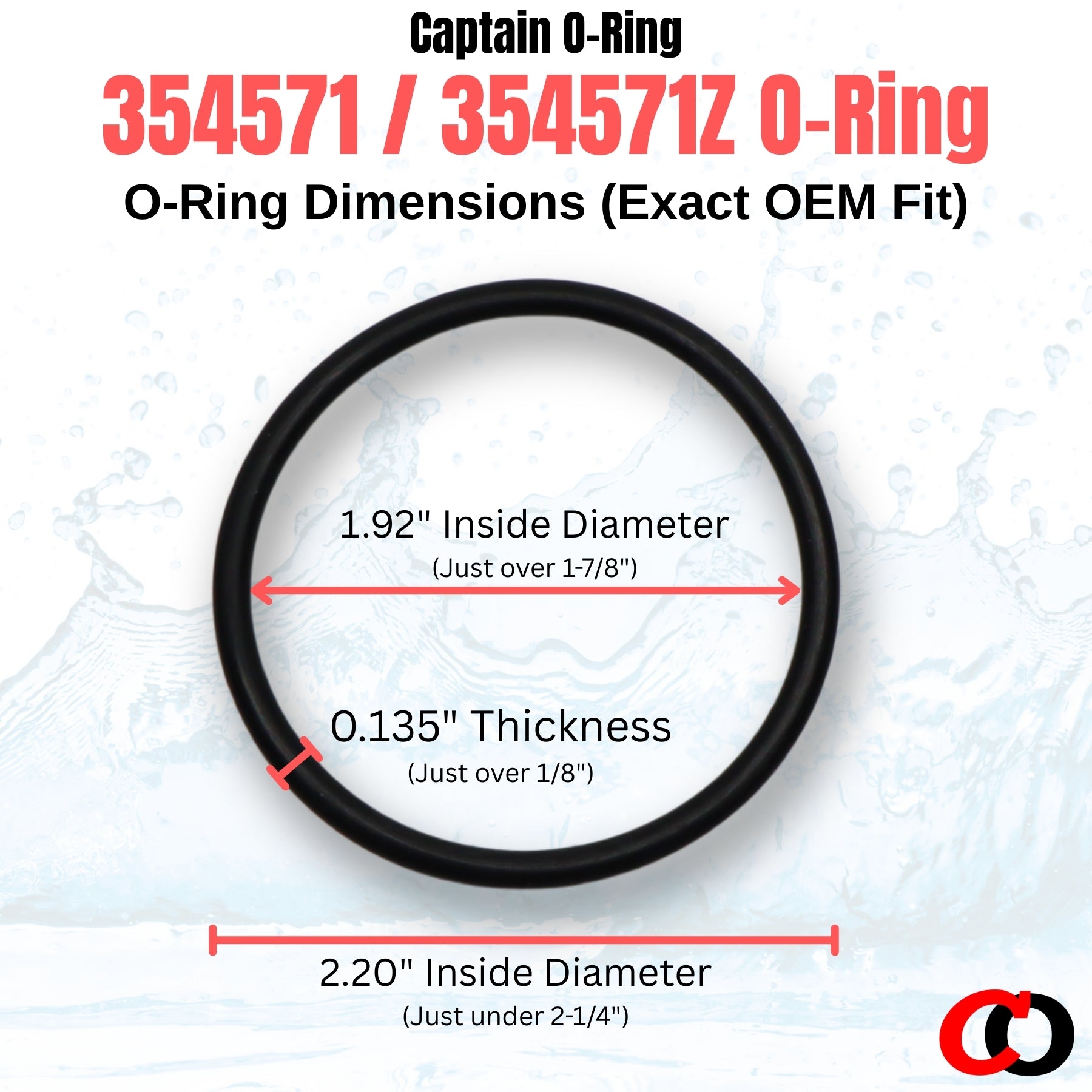 354571 / 354571Z O-Rings for Pentair Sta-Rite Dynamo Sand Dollar (4 Pack)