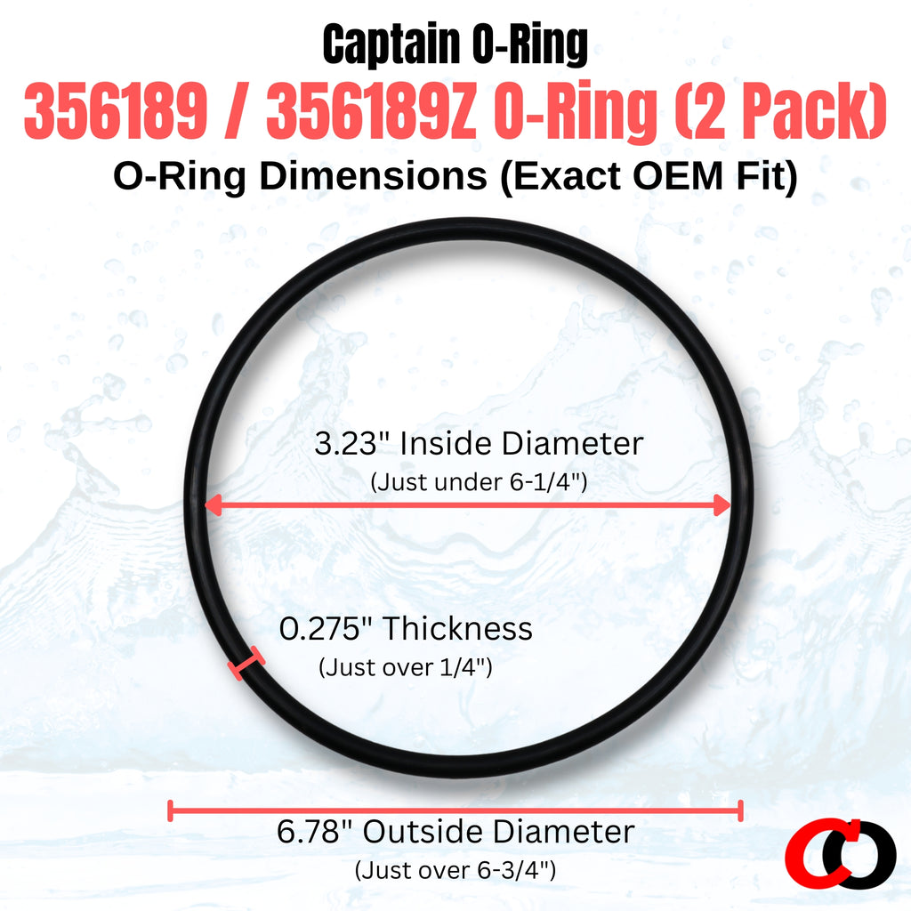 356189 356189Z Trap Lid O-Ring for Pentair IF3/IP3 VSF (2 Pack) – Intelliflo3 Intellipro3