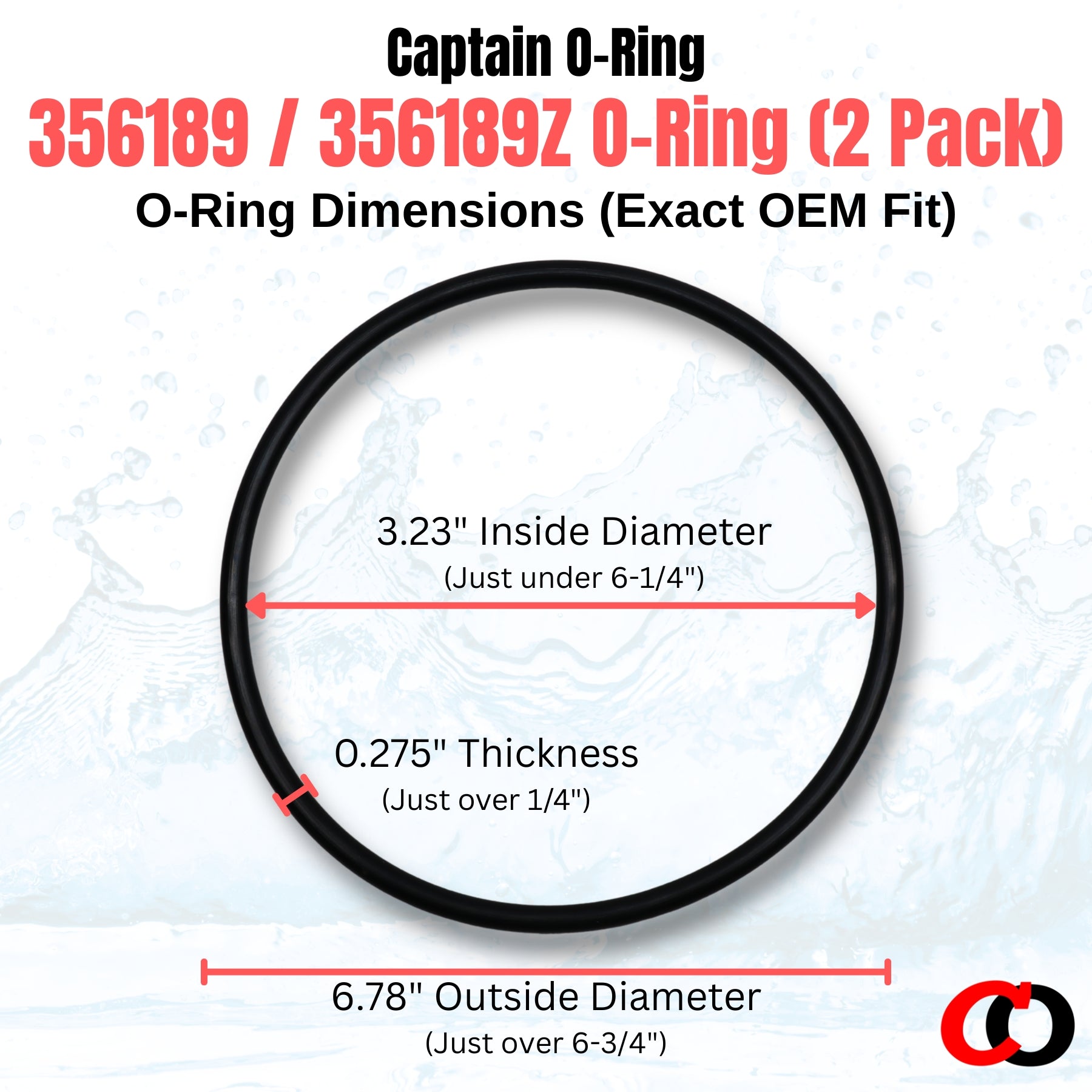 356189 356189Z Trap Lid O-Ring for Pentair IF3/IP3 VSF (2 Pack) – Intelliflo3 Intellipro3