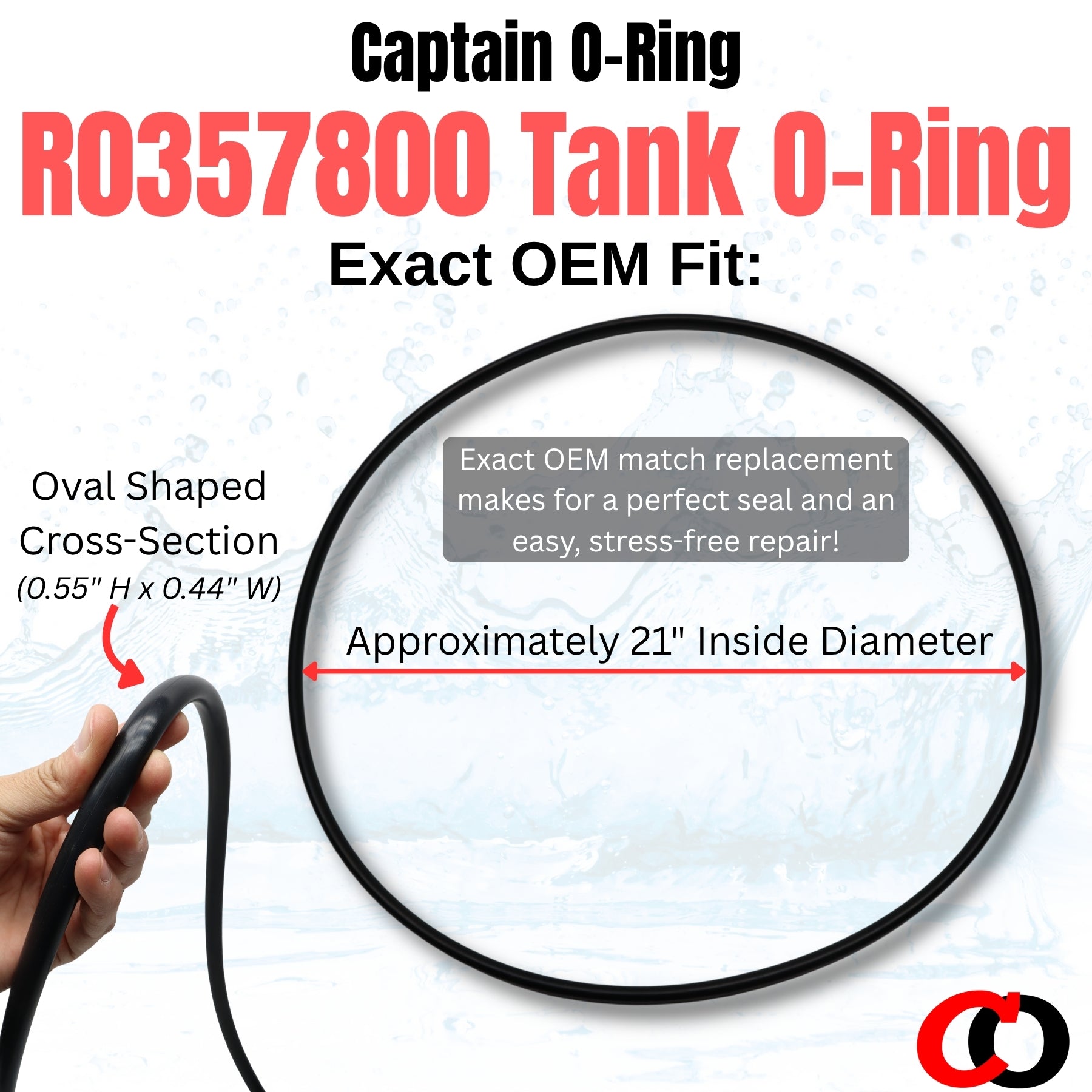 R0357800 Tank O-Ring for Jandy Zodiac CL340 CL460 CL580 CV340 CV460 CV580 DEL48 DEL60 DEV48 DEV60 Pool Filter