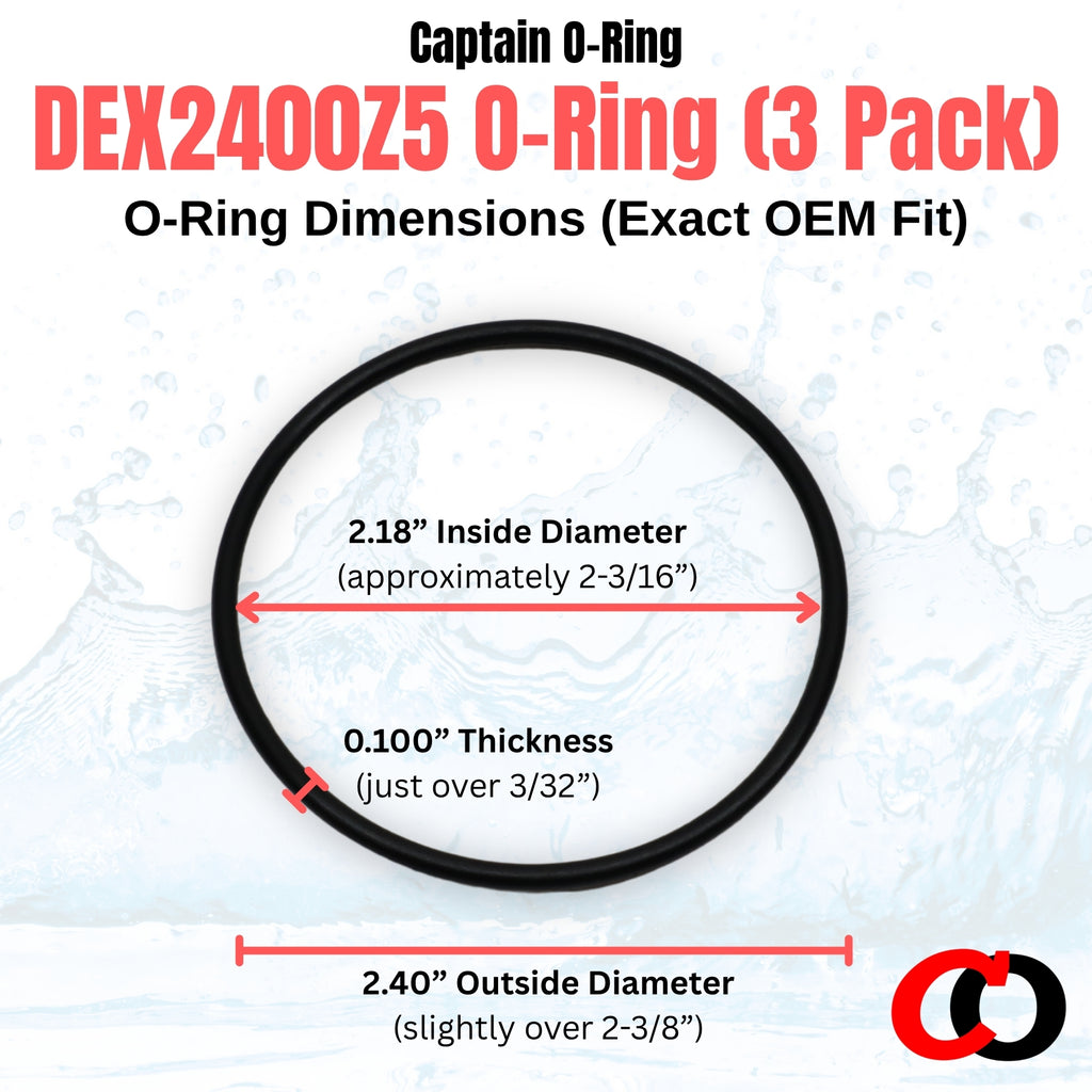 Hayward DEX2400Z5 Outlet Elbow O-Ring (3 Pack)