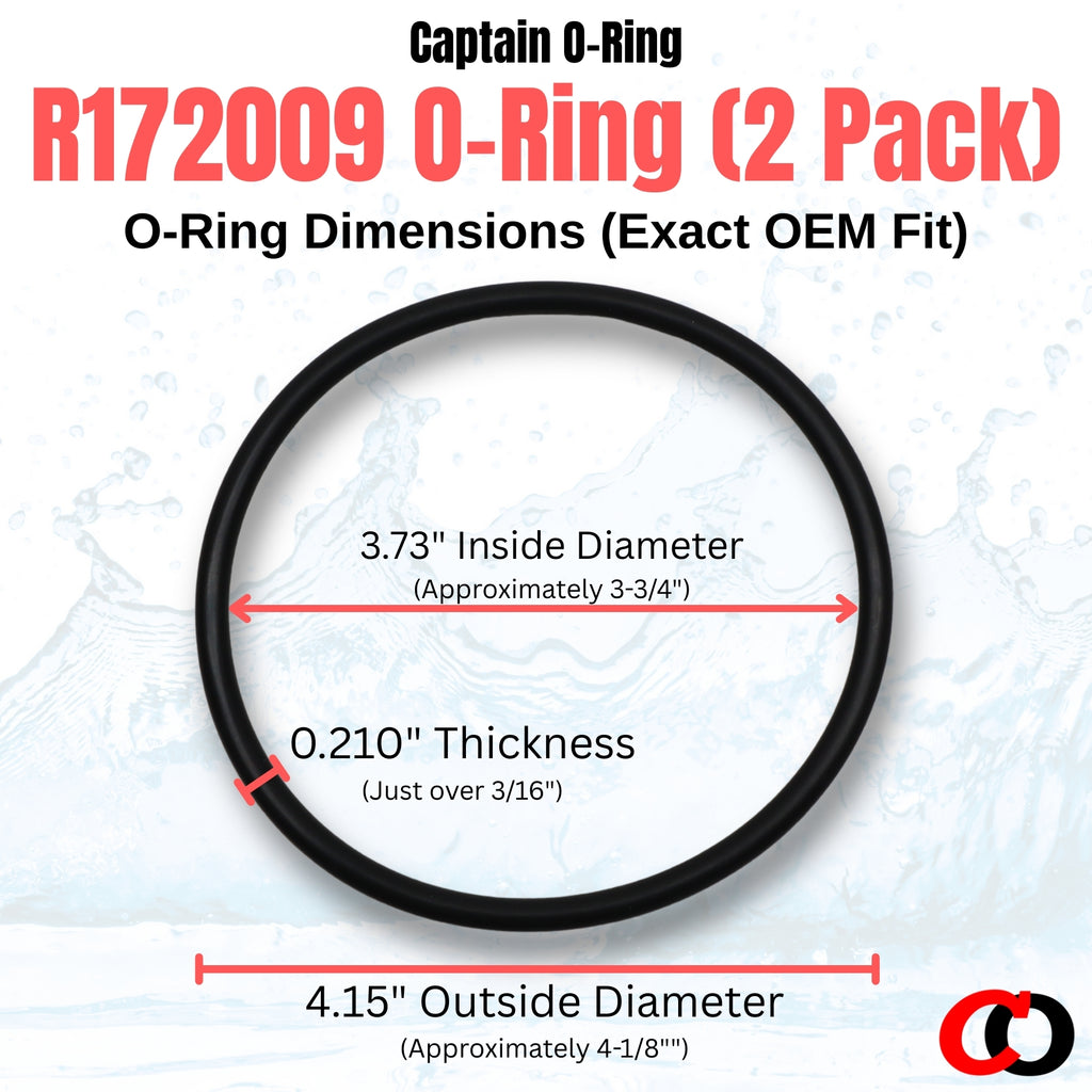 R172009 O-Rings for Pentair Rainbow Chlorinator (2 Pack)
