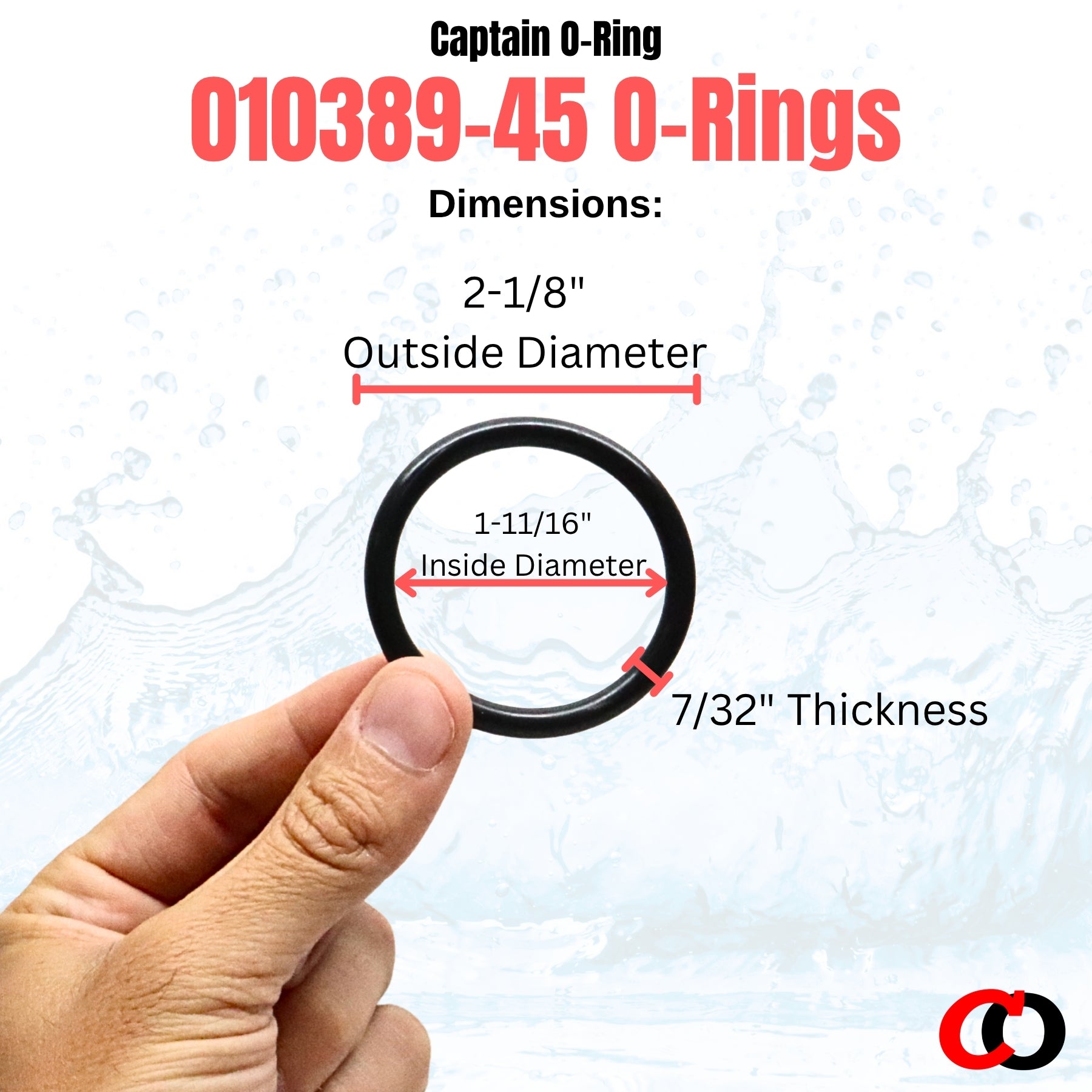 T&S Brass 010389-45 Plunger O-Rings for Waste Drain Valve (4 Pack)