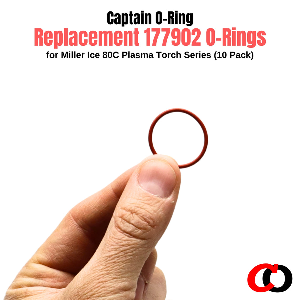 177902 O-Rings for Miller Ice 80C Plasma Torch Series (10 Pack)