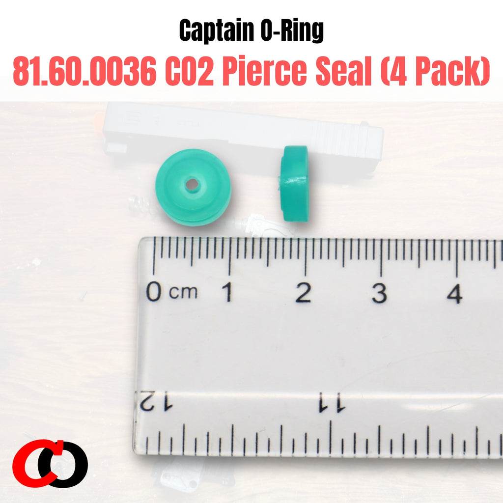 81.60.0036 Green CO2 Pierce Bulb Seal for Umarex Elite Force (4 Pack)