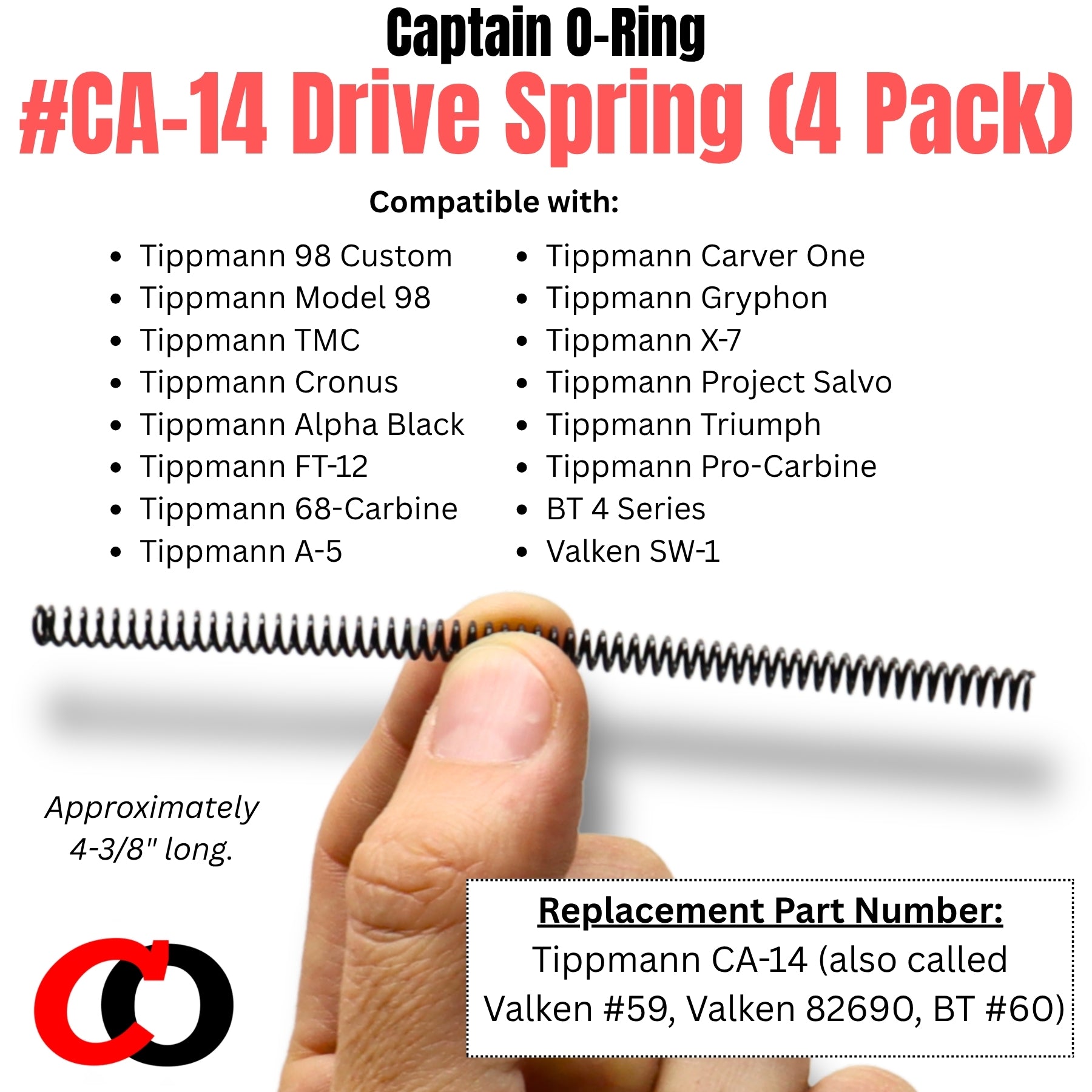 Tippmann CA-14 Drive Spring Replacement (4 Pack)