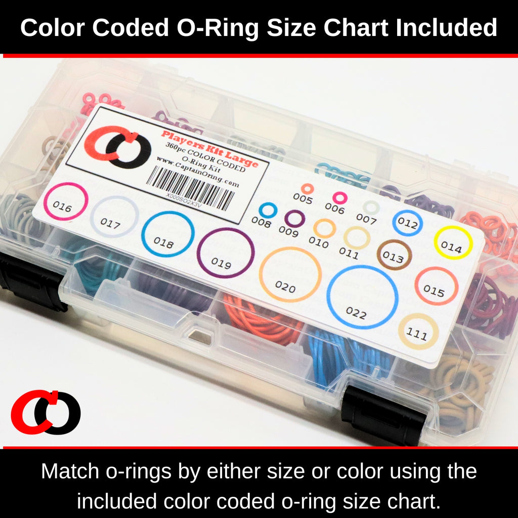 Players Kit Large (18 sizes, 360 pcs) Paintball O-Ring Kit