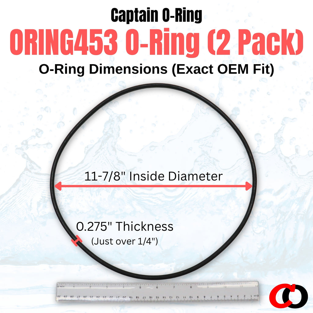 ORING453 Lid O-Ring for AquaStar PLF27000 and PLF35000 Pipeline Filters (2 Pack)