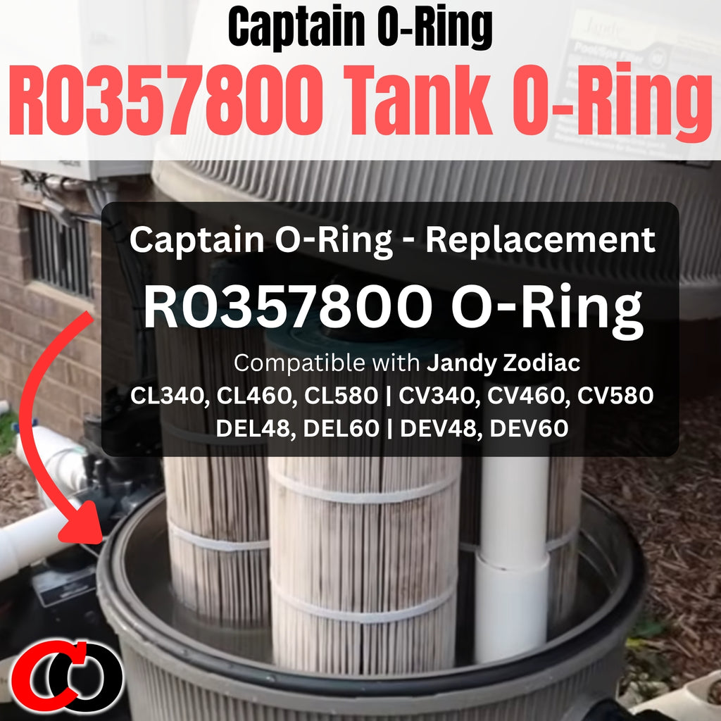 R0357800 Tank O-Ring for Jandy Zodiac CL340 CL460 CL580 CV340 CV460 CV580 DEL48 DEL60 DEV48 DEV60 Pool Filter