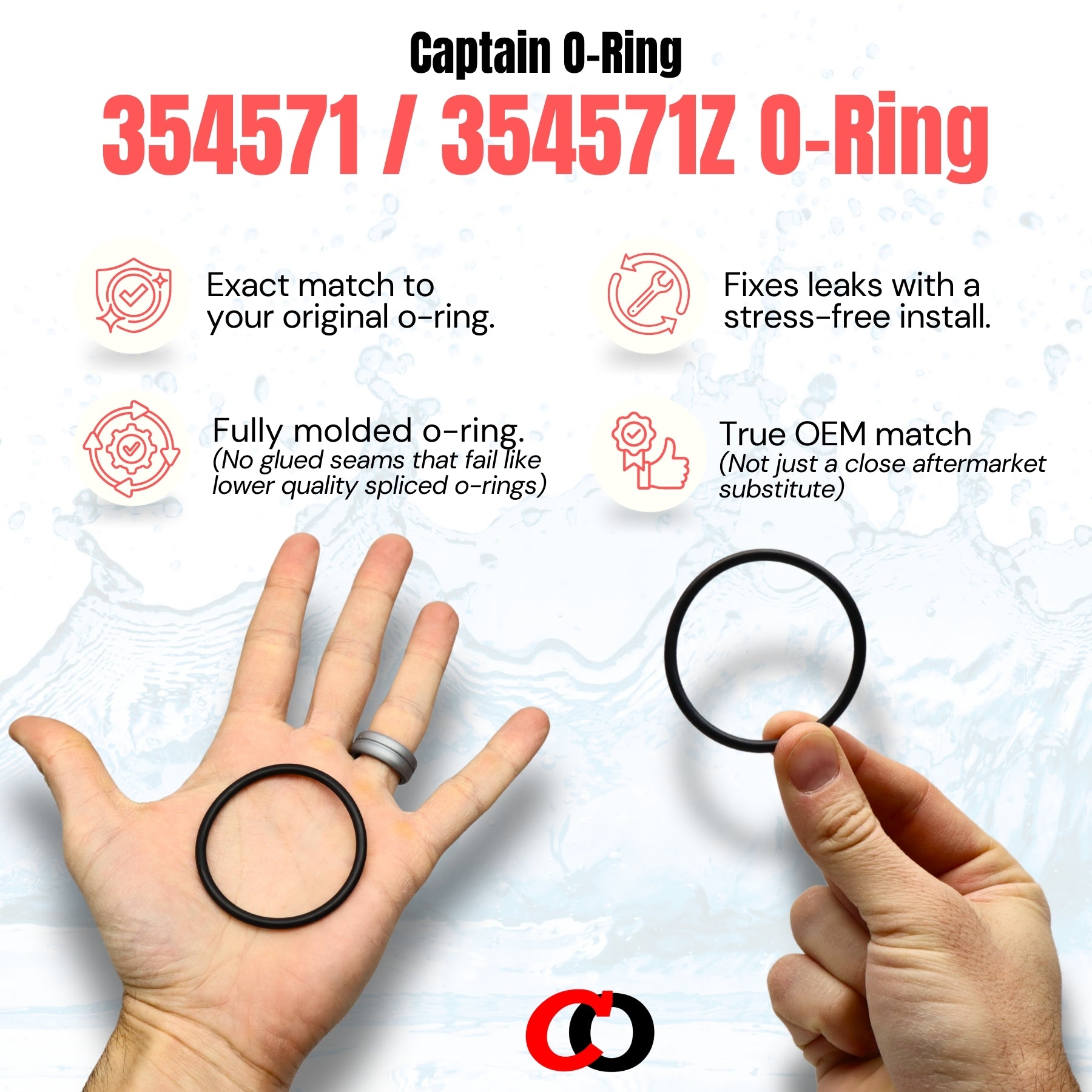 354571 / 354571Z O-Rings for Pentair Sta-Rite Dynamo Sand Dollar (4 Pack)