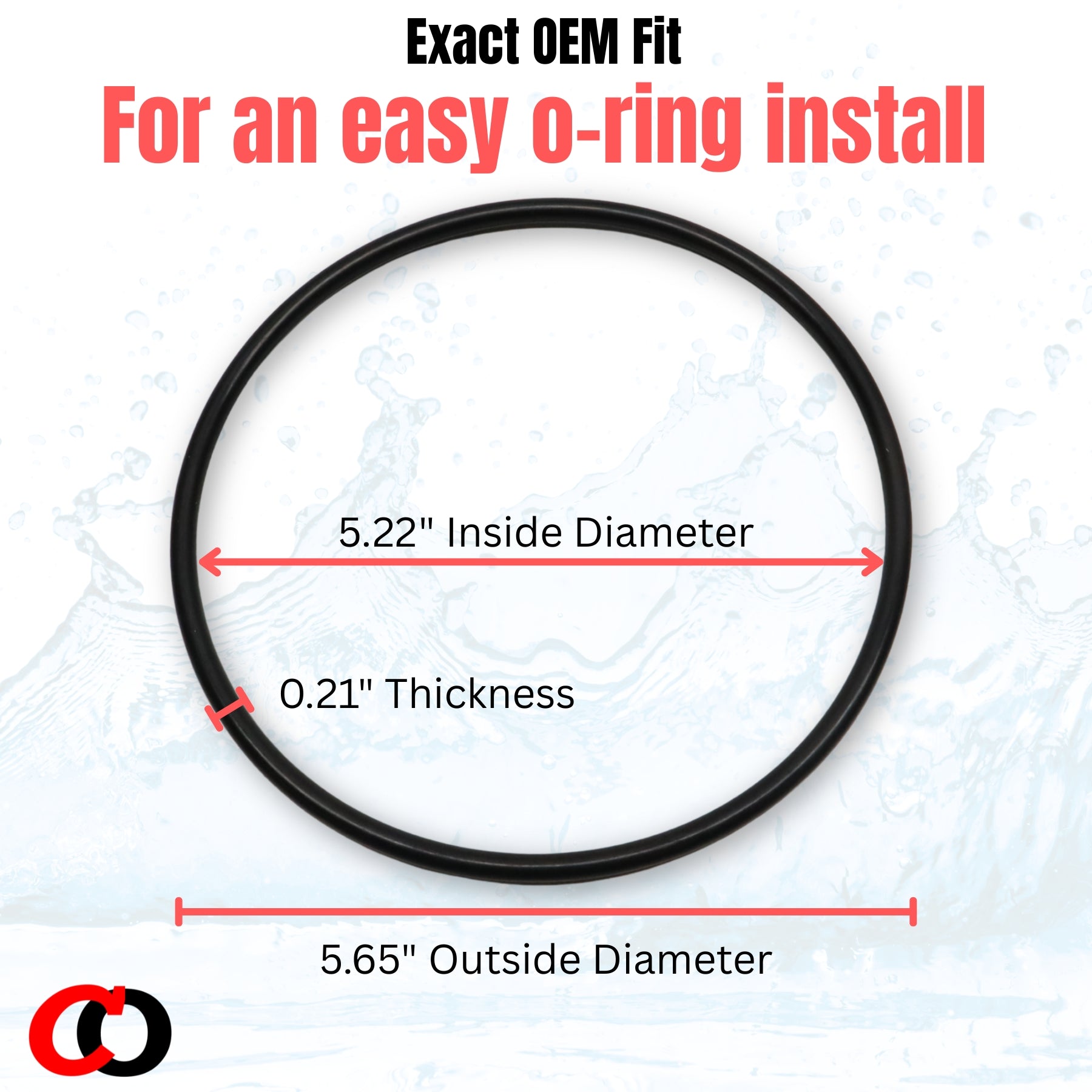 Viqua OR40-50 / Simpure DB10,DB20 / Aquios OR236 O-Rings (3 Pack)