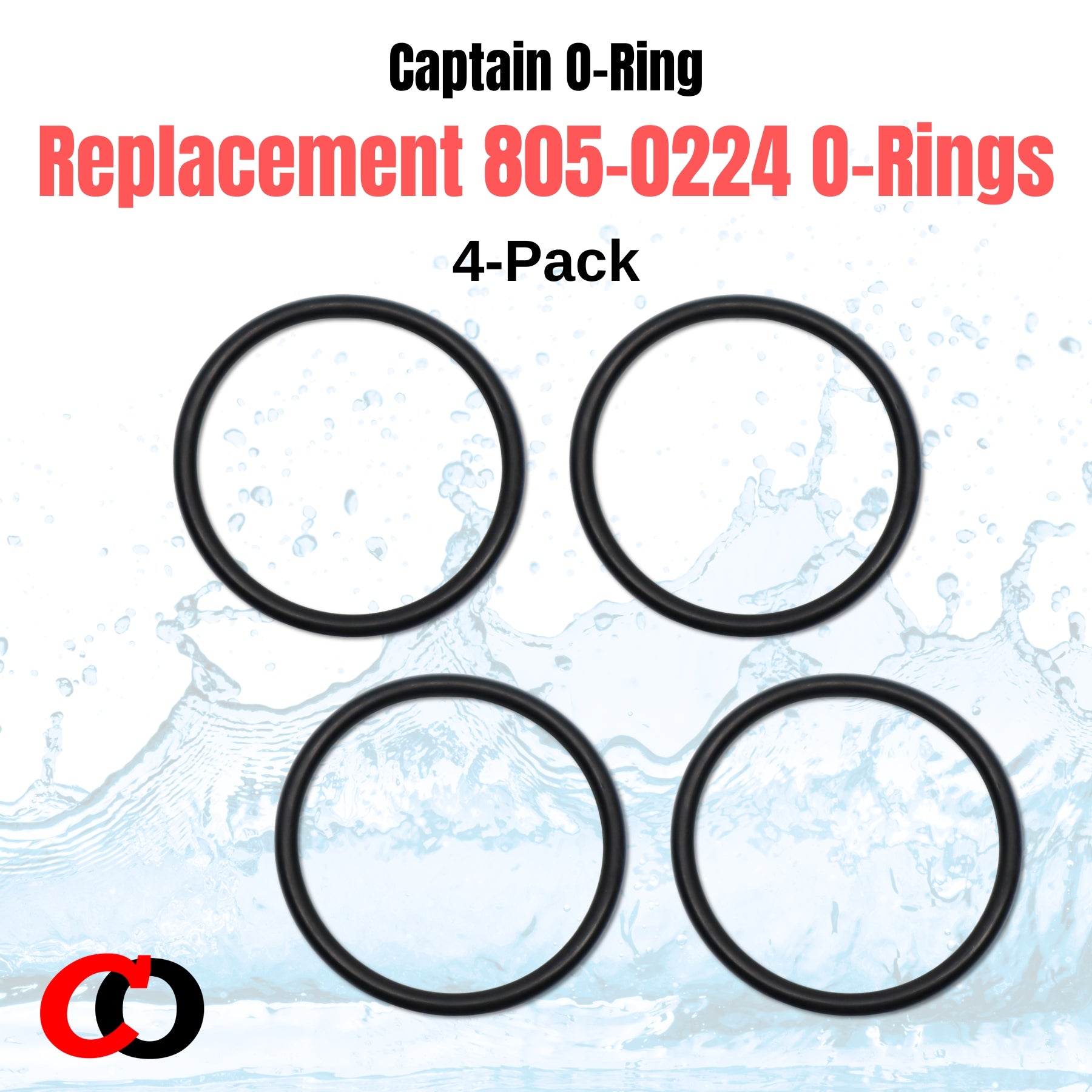 805-0224 Union 1.5” Tailpiece O-Rings for Waterway (4 Pack)