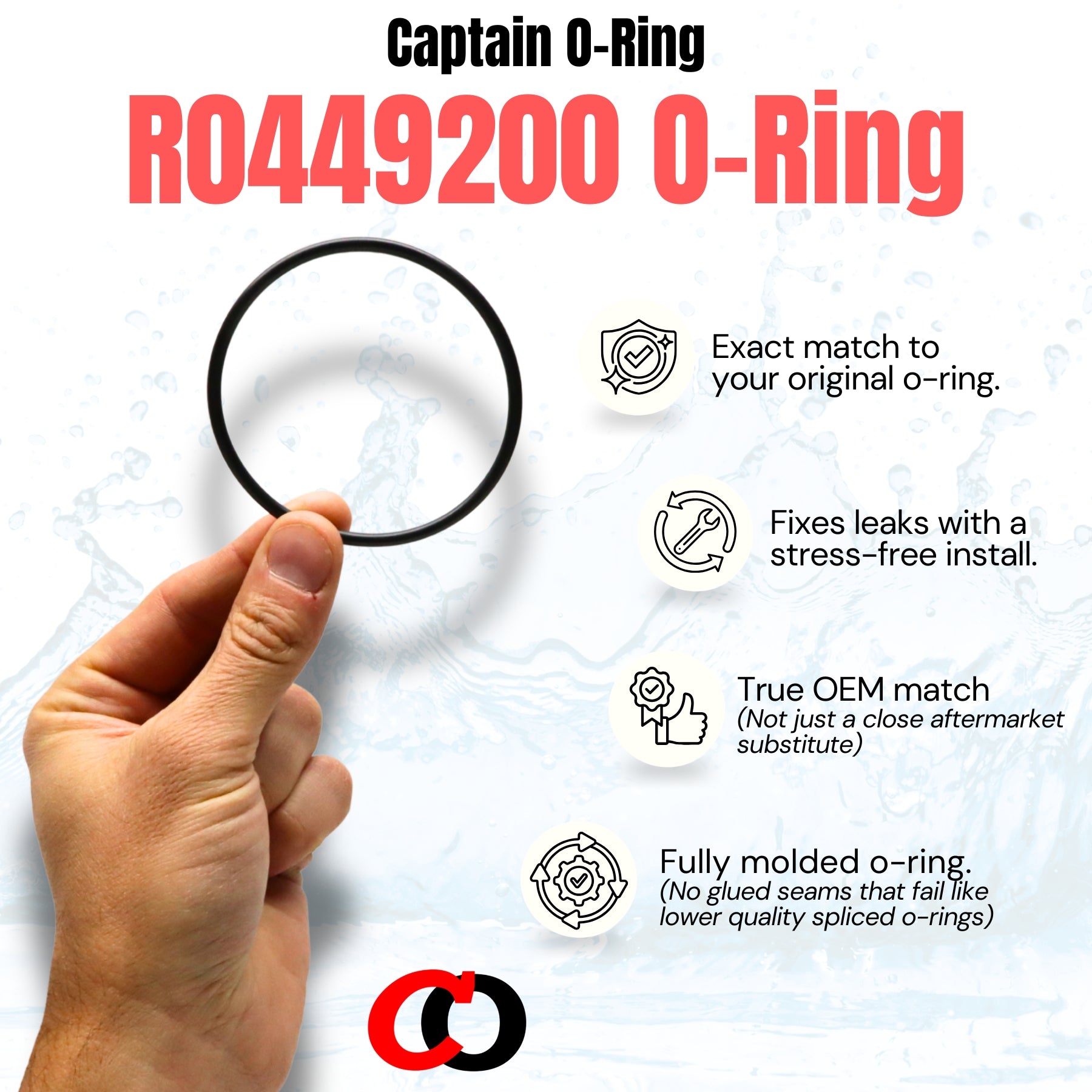 R0449200 Tailpiece O-Rings for Jandy PlusHP PHPM PHPF, MaxHP MHPM, Water Feature WFTR Pool Pumps (4 Pack)