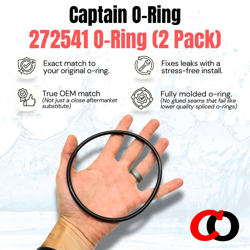 272541 O-Ring for Pentair Pool/Spa Filter and Valve (2 Pack)