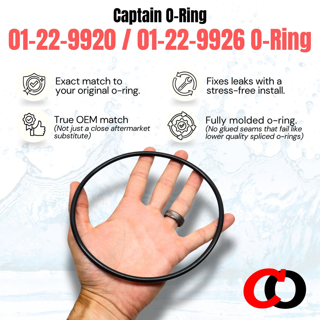 01-22-9920 / 01-22-9926 / W02068 O-Rings for King Frog Cycler, Sani-King Feeders, and Waterco Valves/Filters (2 Pack)