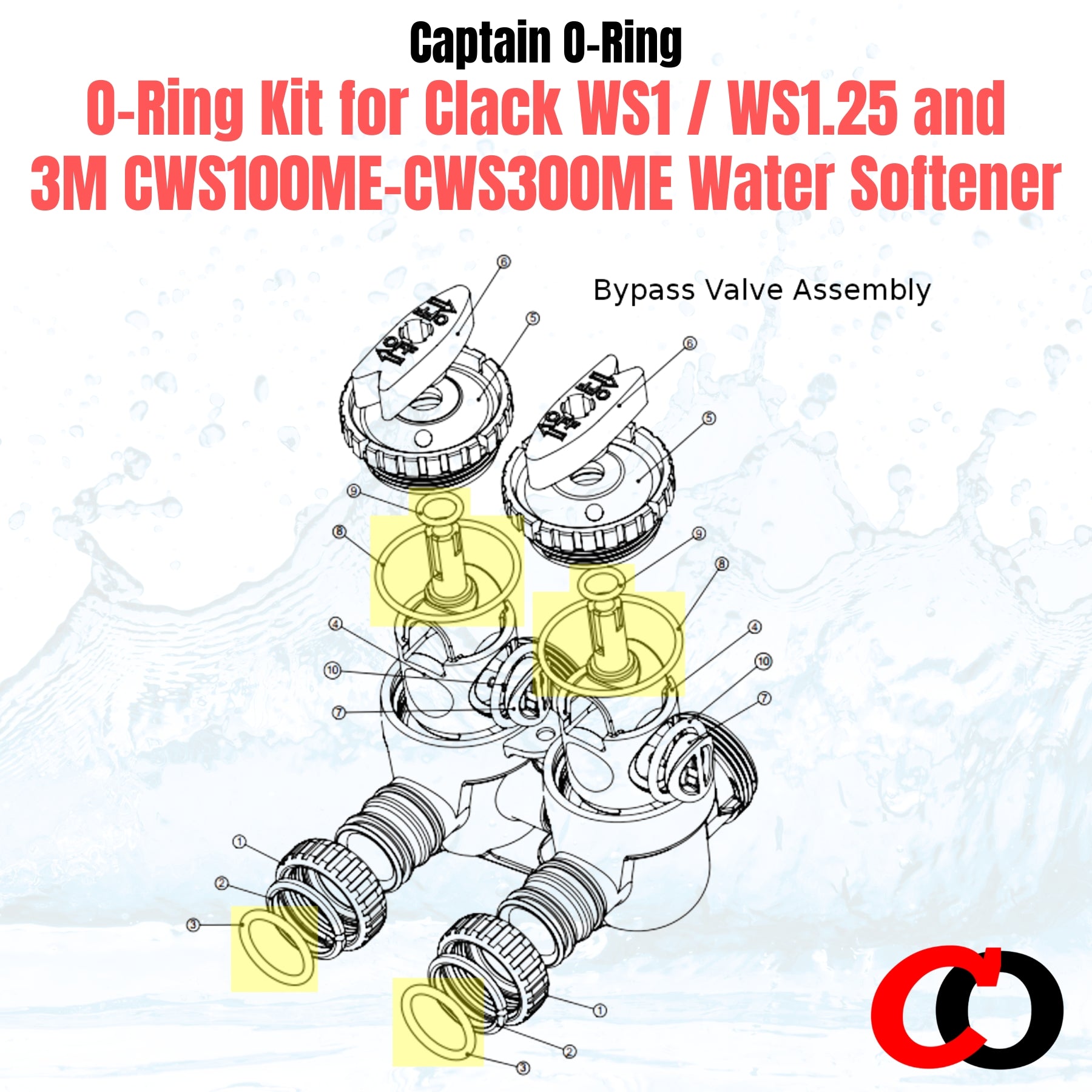 Captain O-Ring – Replacement O-Ring Kit for Clack WS1 / WS1.25