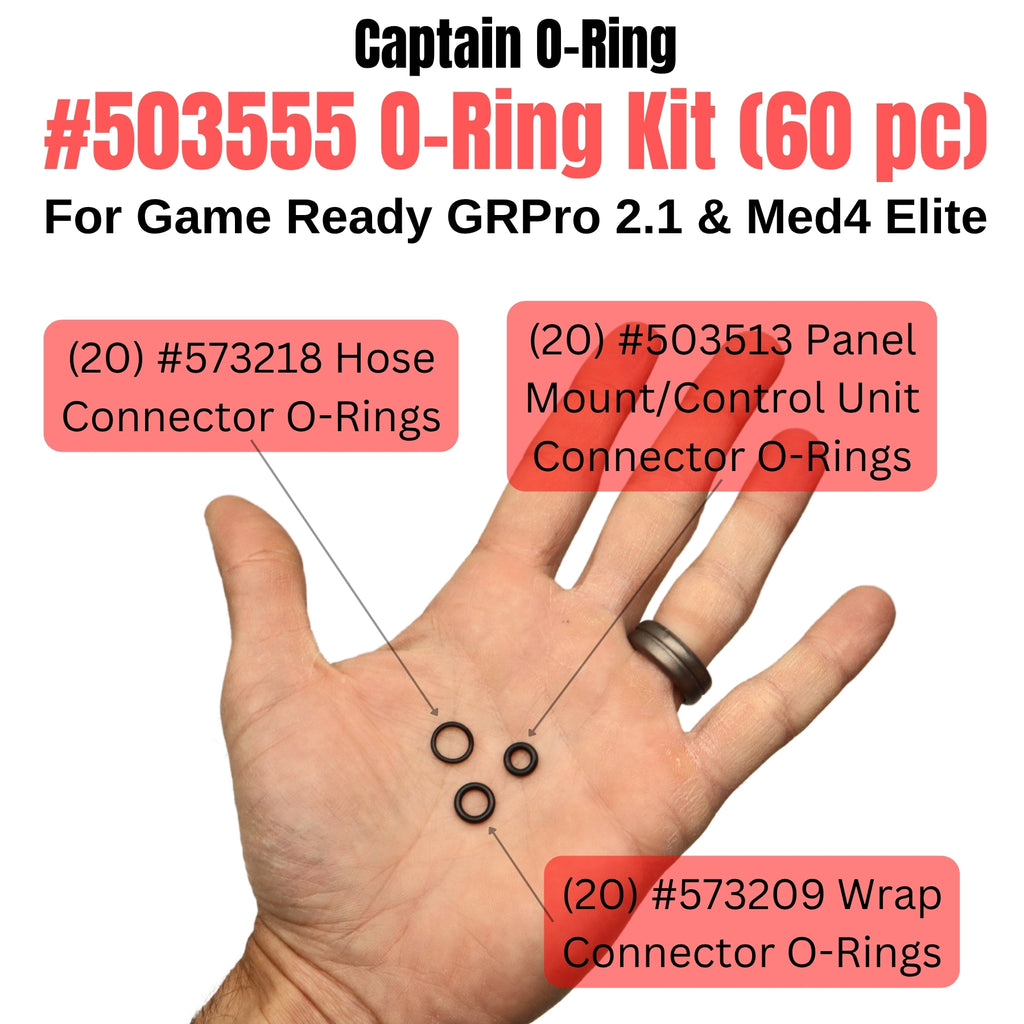 60 Piece O-Ring Set #503555 for Game Ready GRPro 2.1 & Med4 Elite