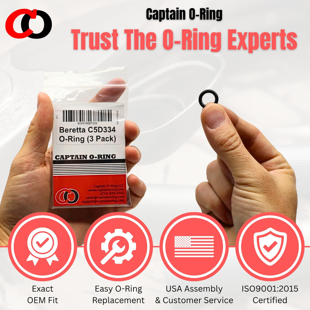 C5D334 Gas Valve O-Ring for Beretta A300 / A400 (3 Pack)