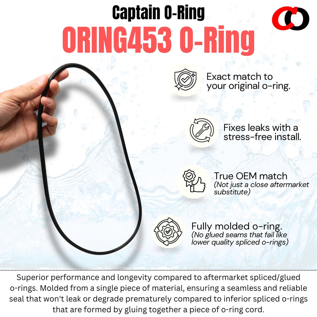 ORING453 Lid O-Ring for AquaStar PLF27000 and PLF35000 Pipeline Filters (2 Pack)