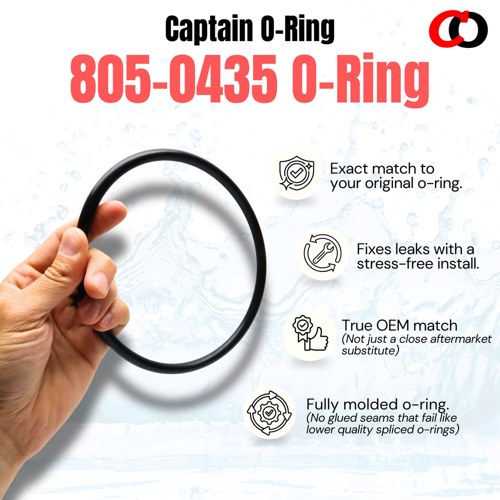 805-0435 O-Rings for Waterway WVS003 Multiport Valve (2 Pack) [805-0435B]