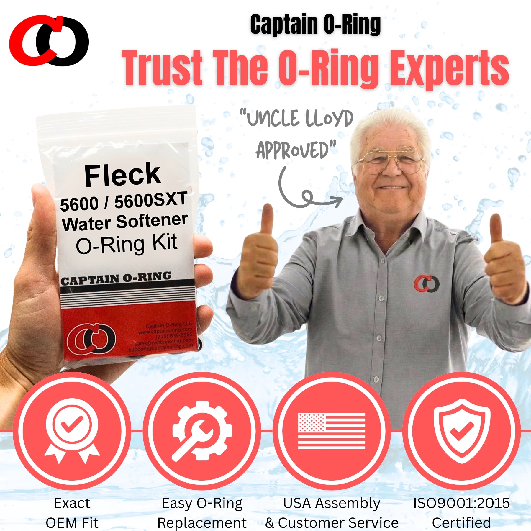 O-Ring Kit for Fleck 5600 / 5600SXT Water Softener