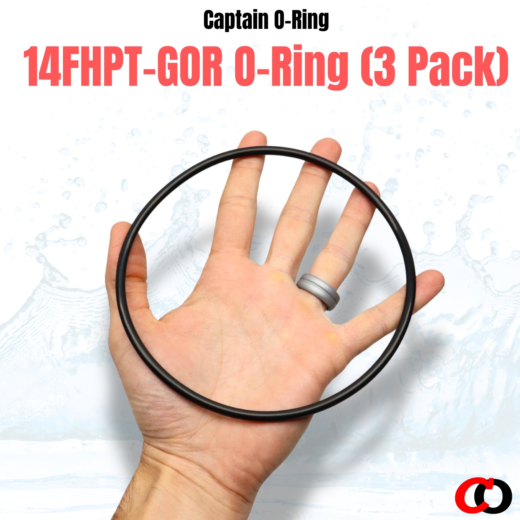 14FHPT-GOR O-Ring for Boshart 14FHK-G Series Giant Blue/Clear Filter Housing (3 Pack)