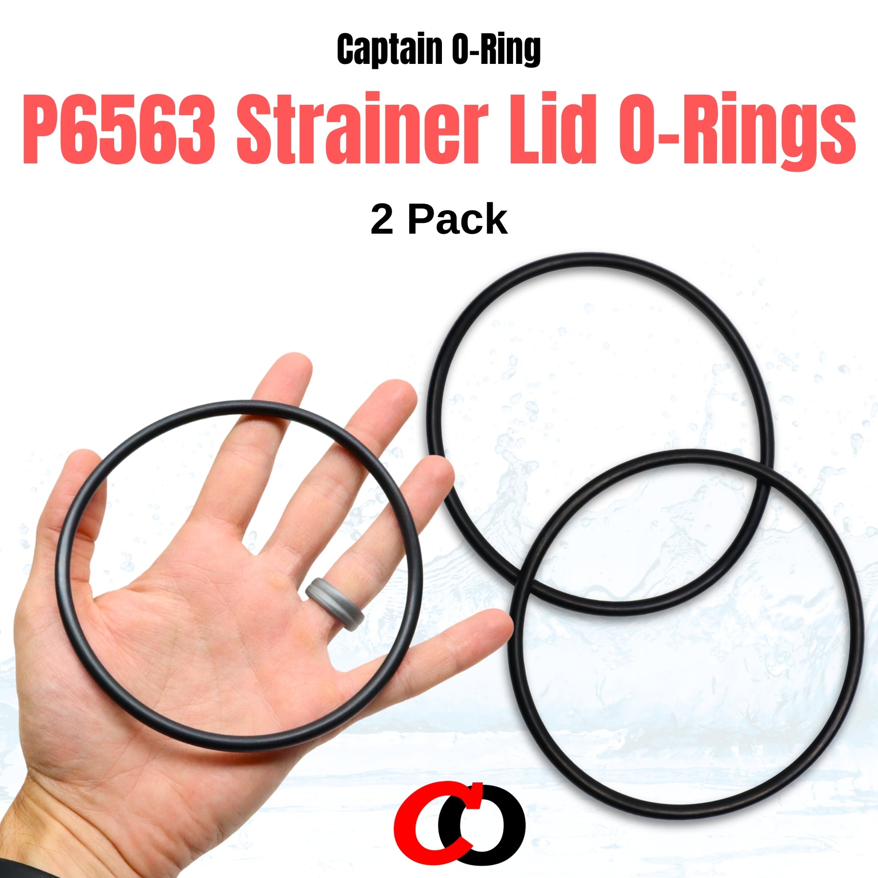 P6563 (P6563ASS16) O-Ring for Bestway Flowclear 1000/1200/1500 Sand Filter Strainer Lid (2 Pack)
