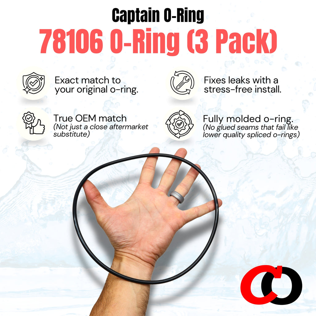 78106 Lid O-Rings fir Jacuzzi 2.5VS J-VSP250 Pump (3 Pack)