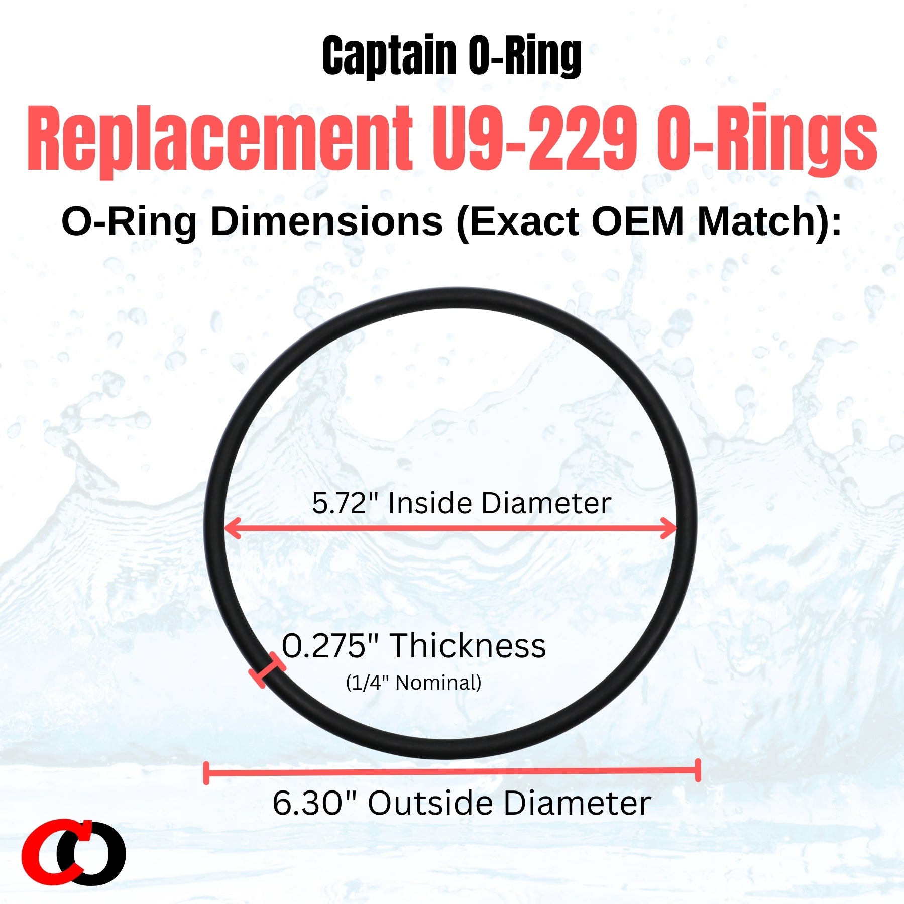 U9-229 / 805-0436 / O-218 Trap Cover O-Rings for Pentair Sta-Rite Waterway Pool Pumps (2 Pack)