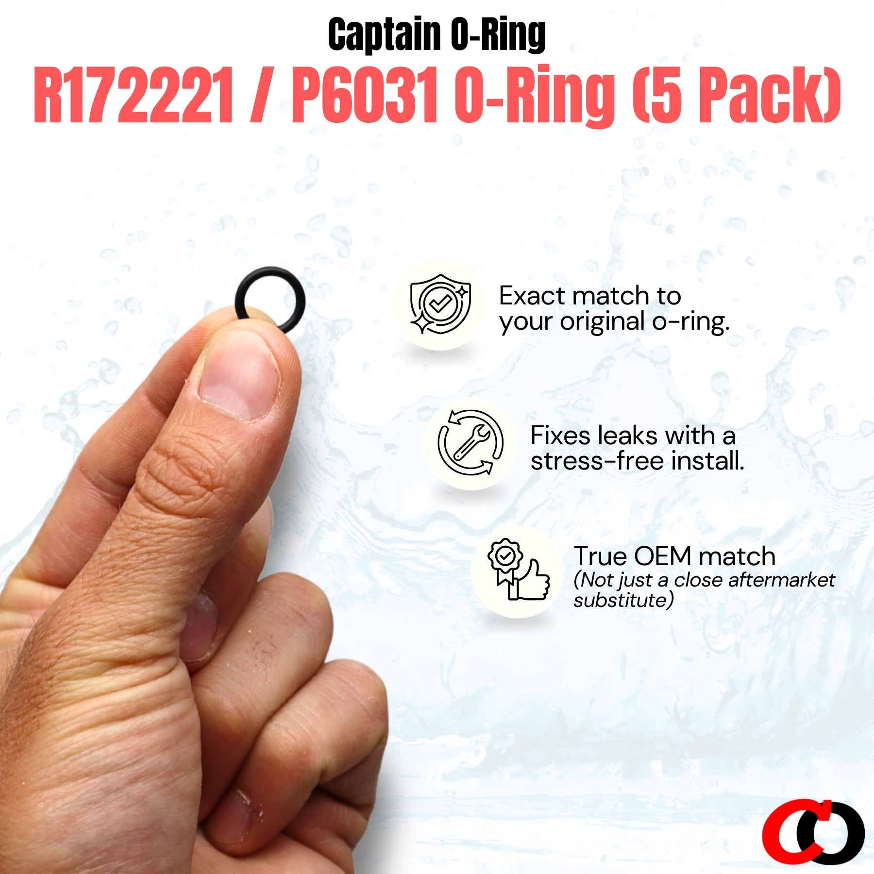 R172221 / P6031 O-Rings for Pentair, Bestway Vent Valve Drain Seal (5 Pack)