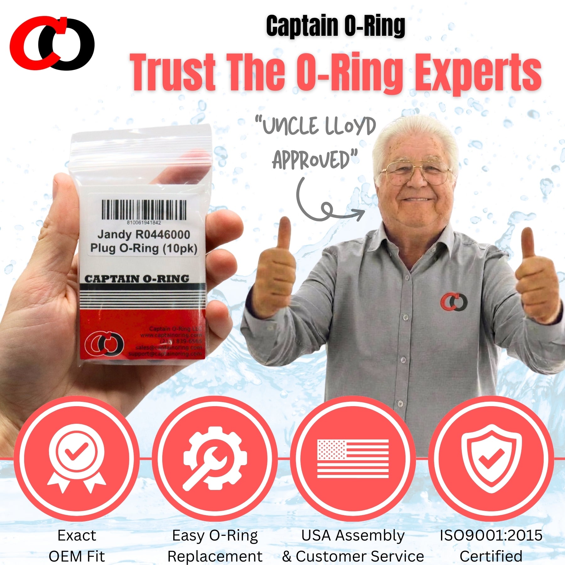 O-Rings for Jandy/Zodiac/Polaris R0446000 Filter Pump Drain Plug Gasket (10 Pack)